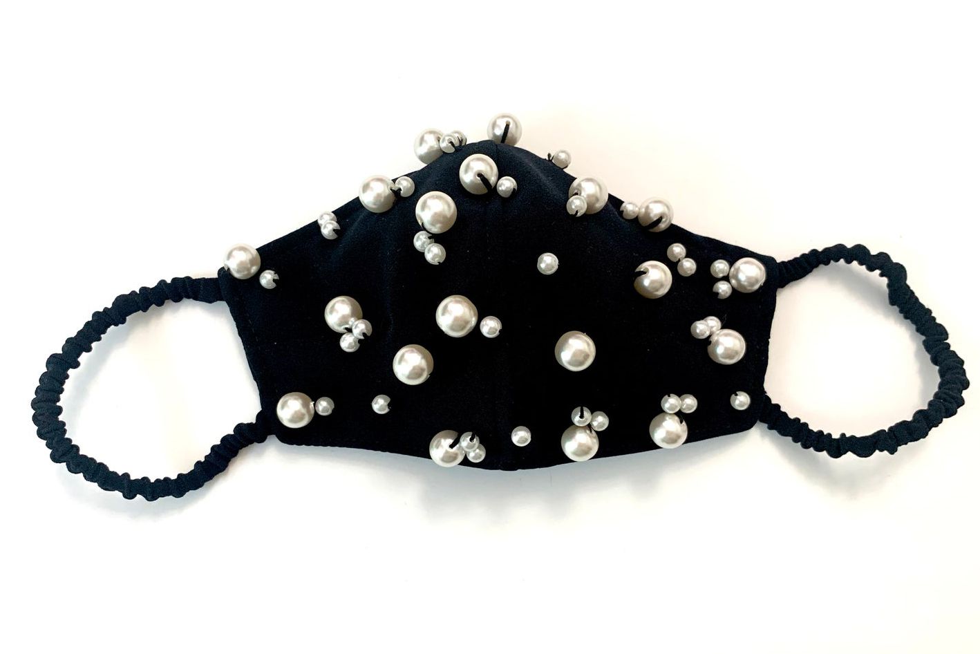 Black Pearl-Encrusted Mask