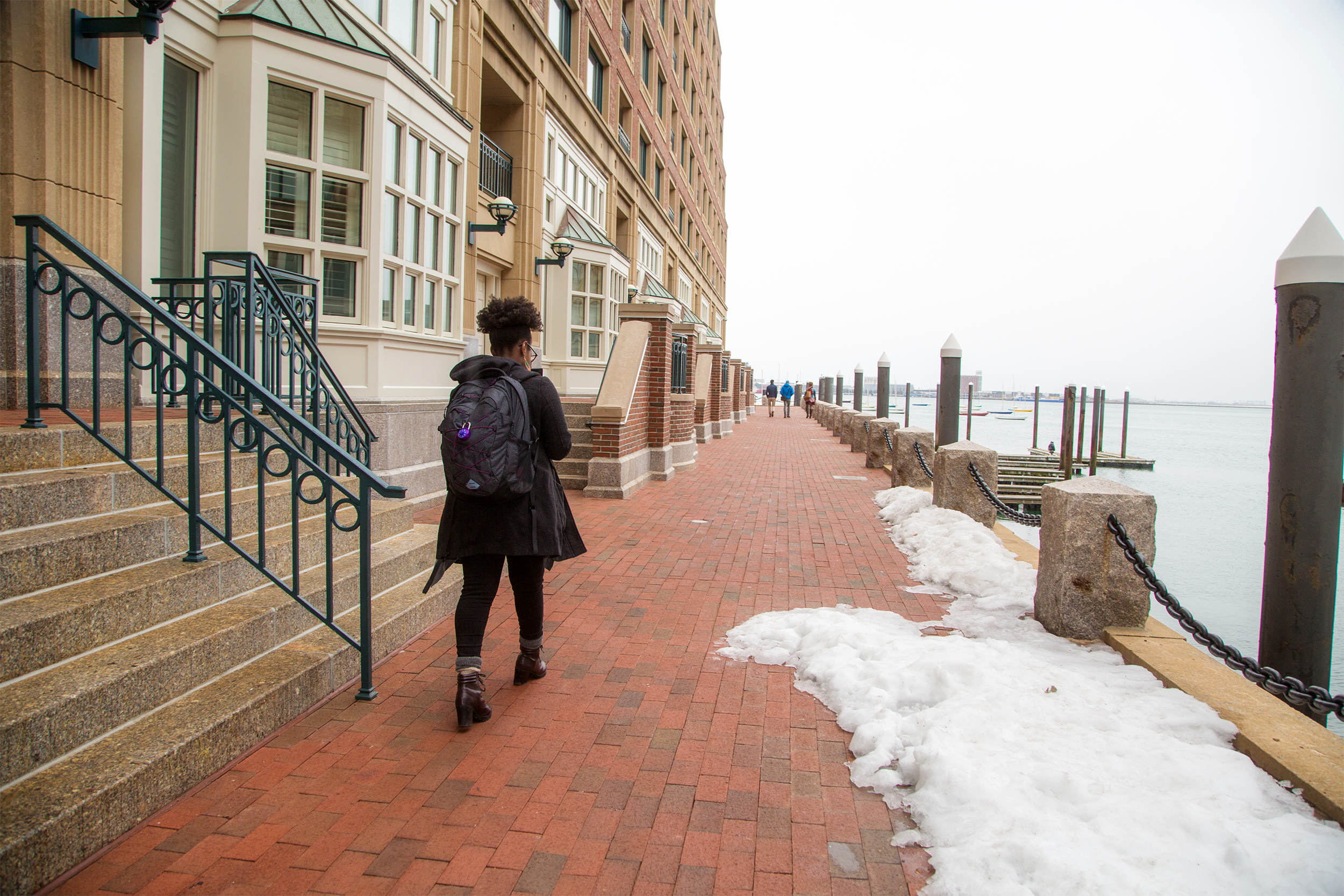 walking in Boston