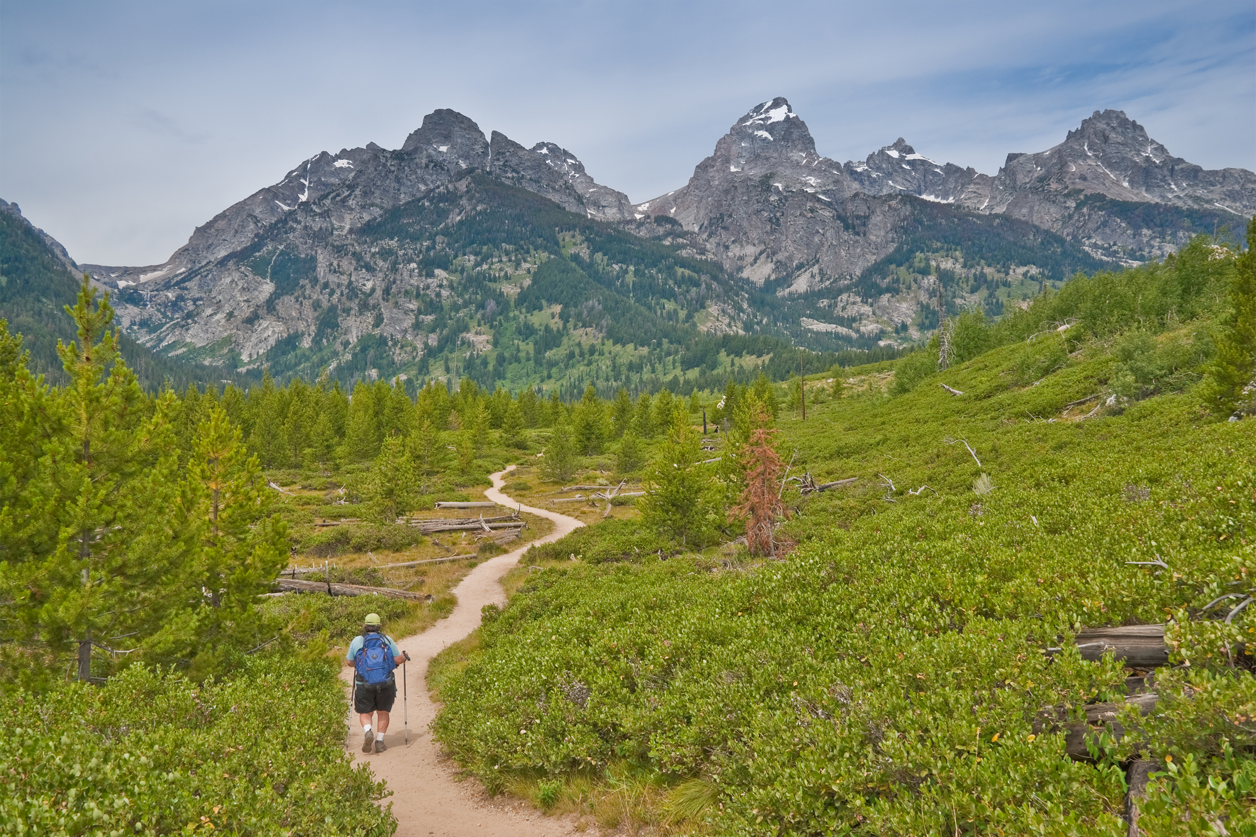 hiker in Wyoming