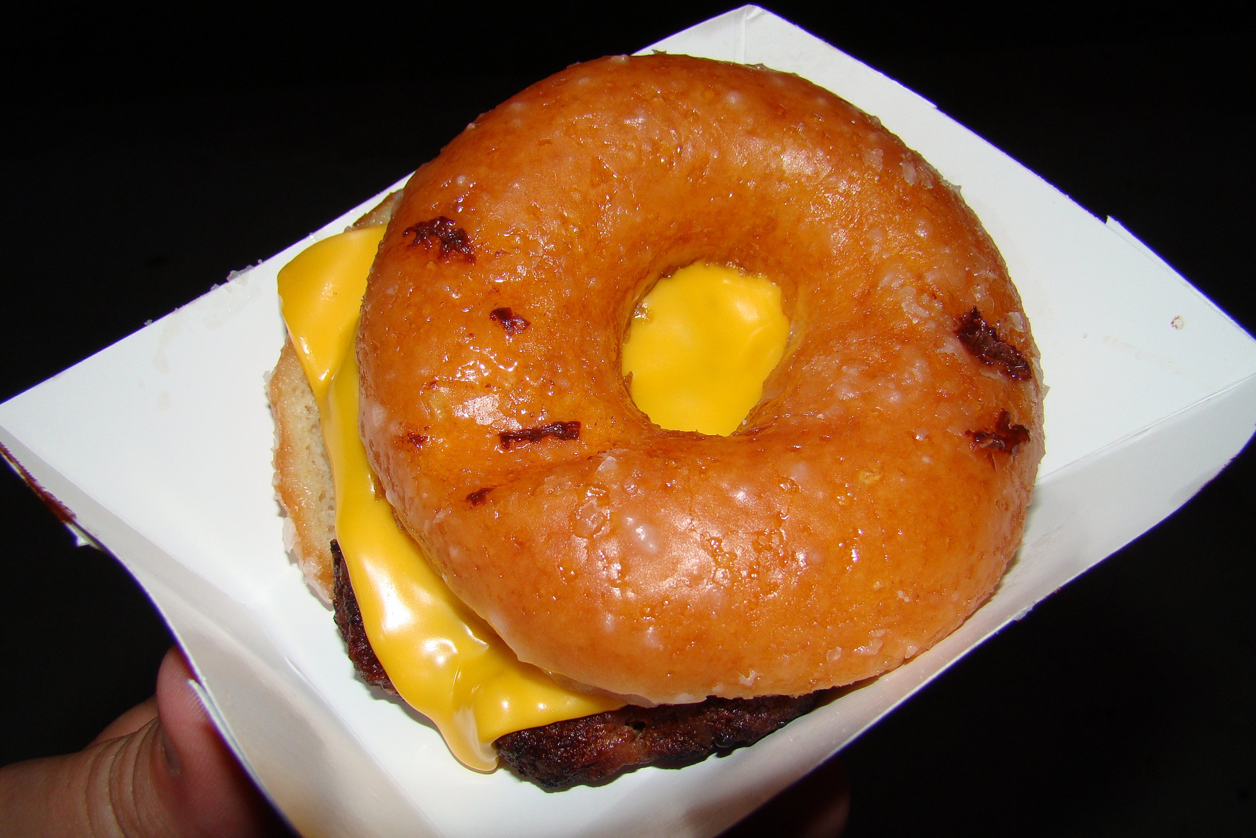 Krispy Kreme Hamburger in Alabama National Fair, Alabama