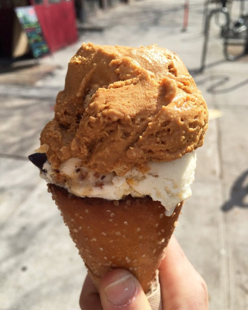 Salted Crack Caramel ice cream at Ample Hills Creamery in New York