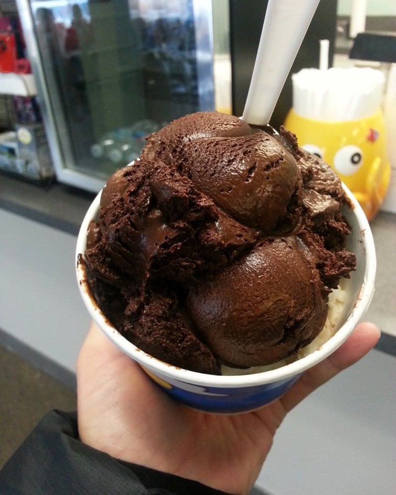 Marsh Mud ice cream at Island Creamery in Chicoteague, Virginia