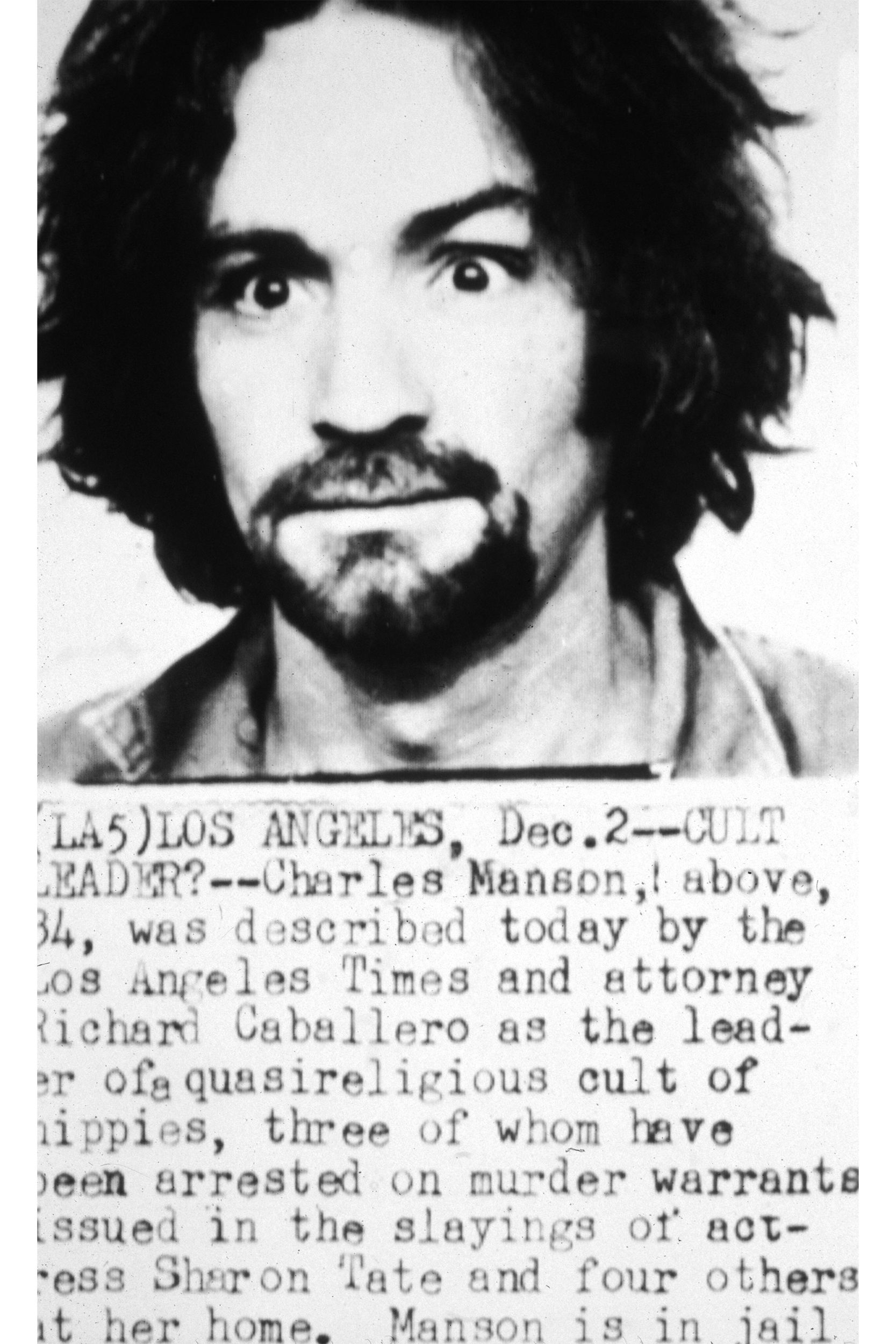 Charles Manson mugshot
