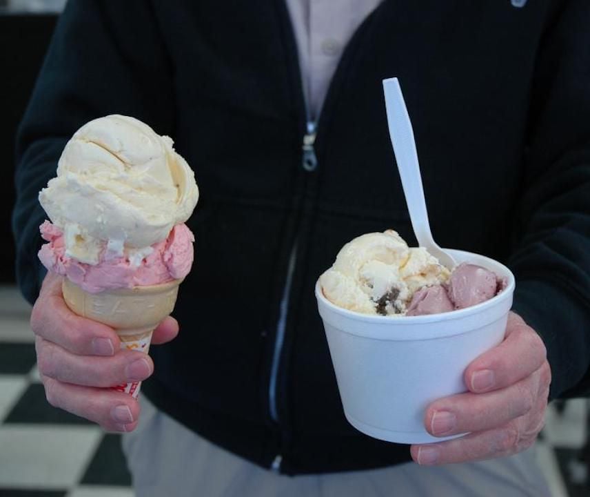 ice cream at Pride Dairy in Bottineau, North Dakota