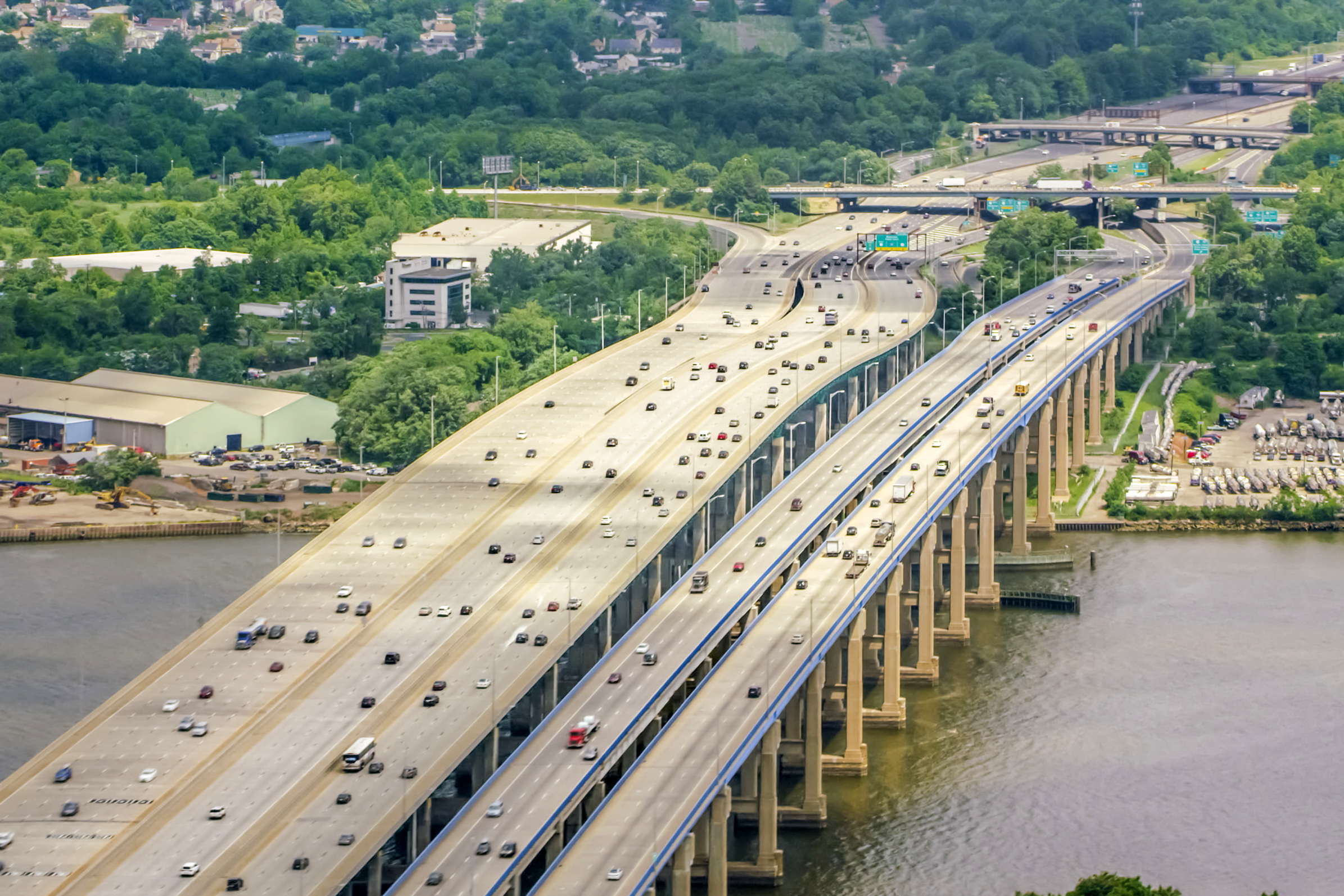 Driscoll Bridge across Raritan River on Garden State Parkway