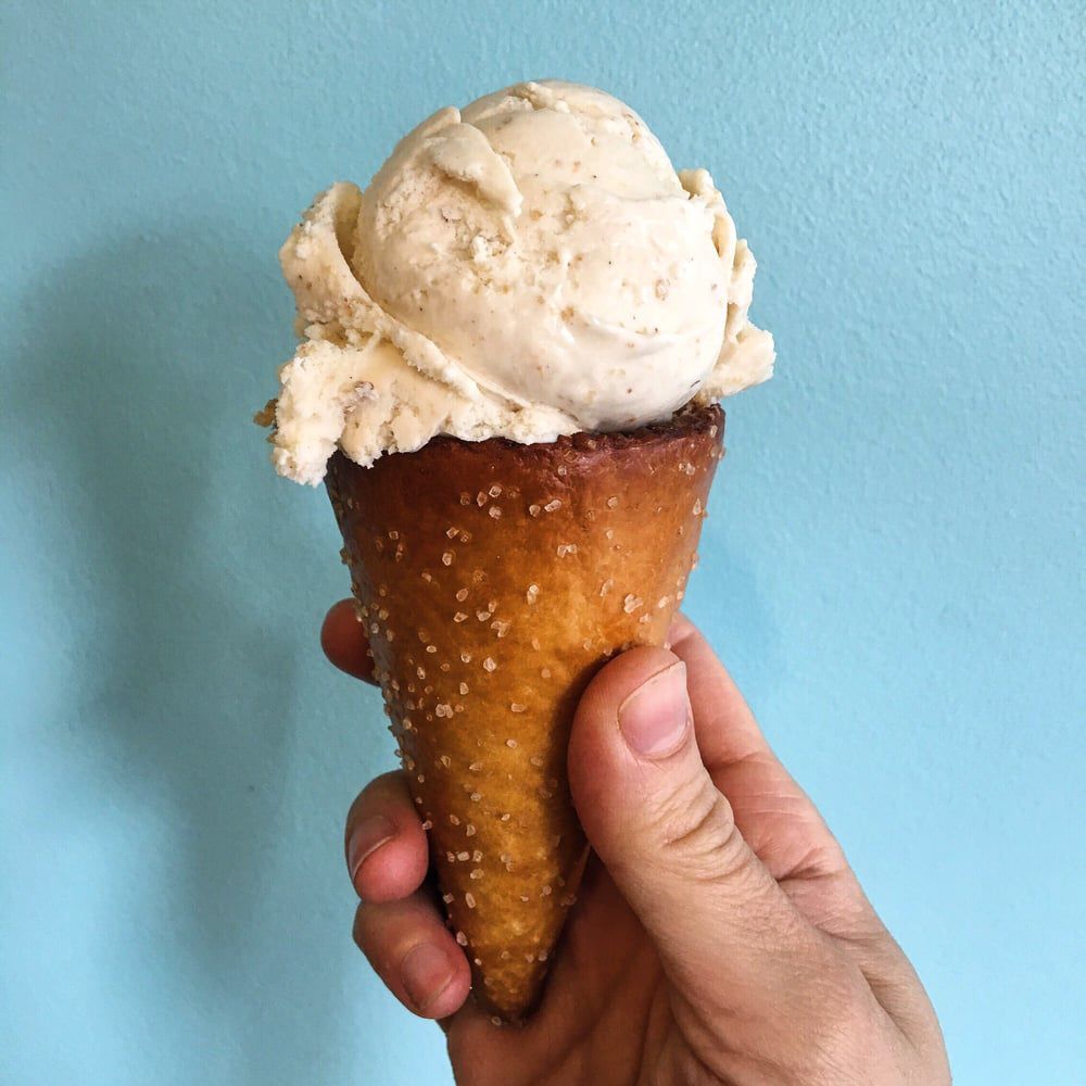 ice cream at Sweet Cow Ice Cream in Louisville, Colorado