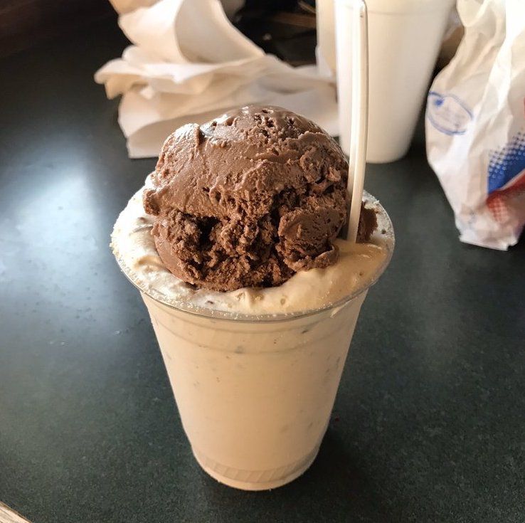 Touchdown Shake shake at Ivanhoe's in Upland, Indiana