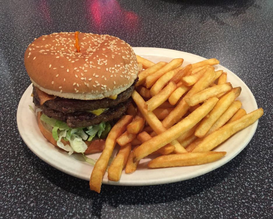 the king burger from broadway burger station
