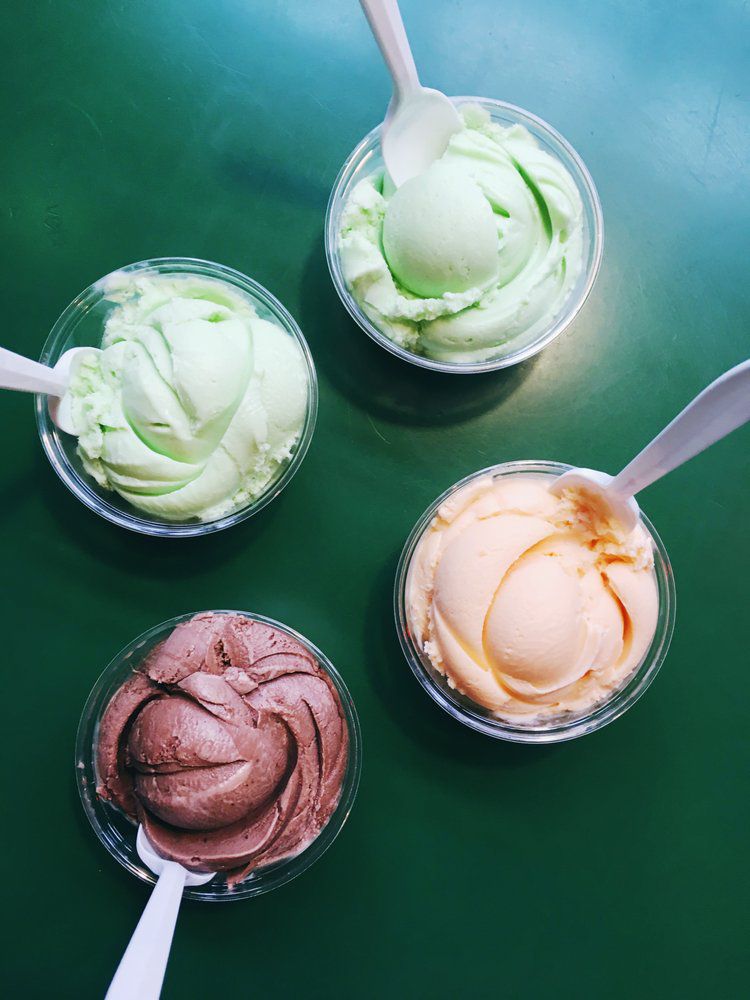 ice cream at Ted and Wally's Premium Homemade Ice Cream in Omaha, Nebraska