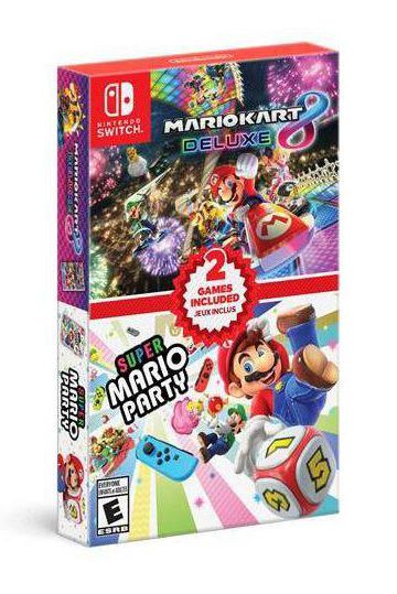 Nintendo Switch Mario Kart 8 Deluxe + Super Mario Party Double Pack