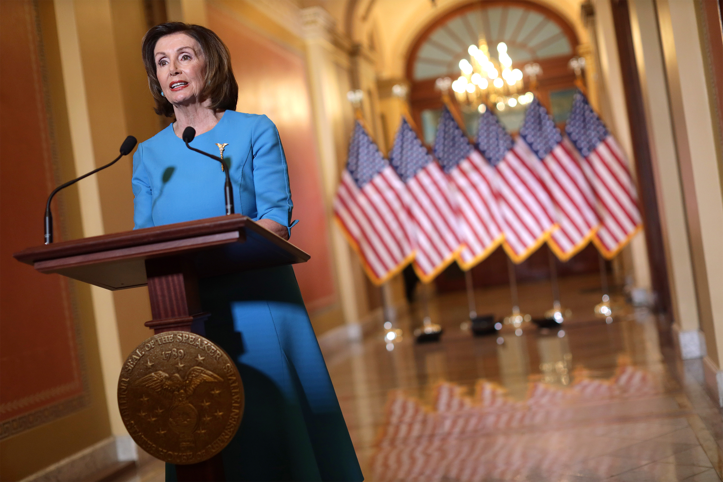 House Speaker Pelosi Makes A Statement On Families First Coronavirus Response Act