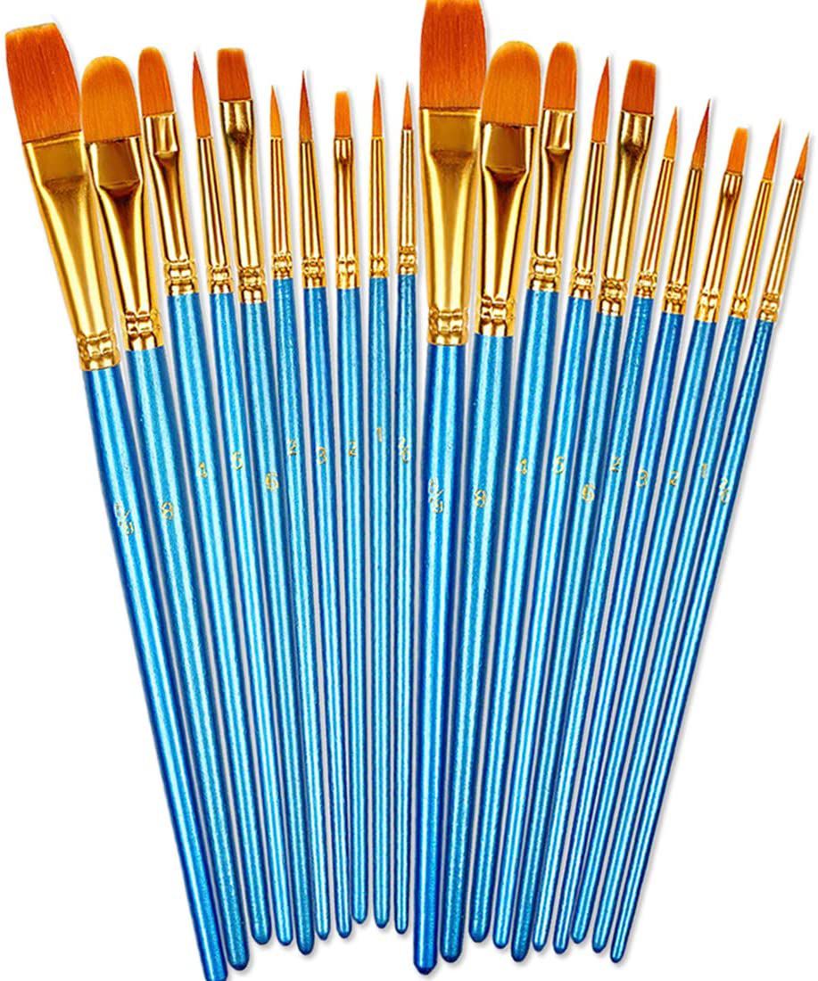 set of 20 art paint brushes by BOSOBO