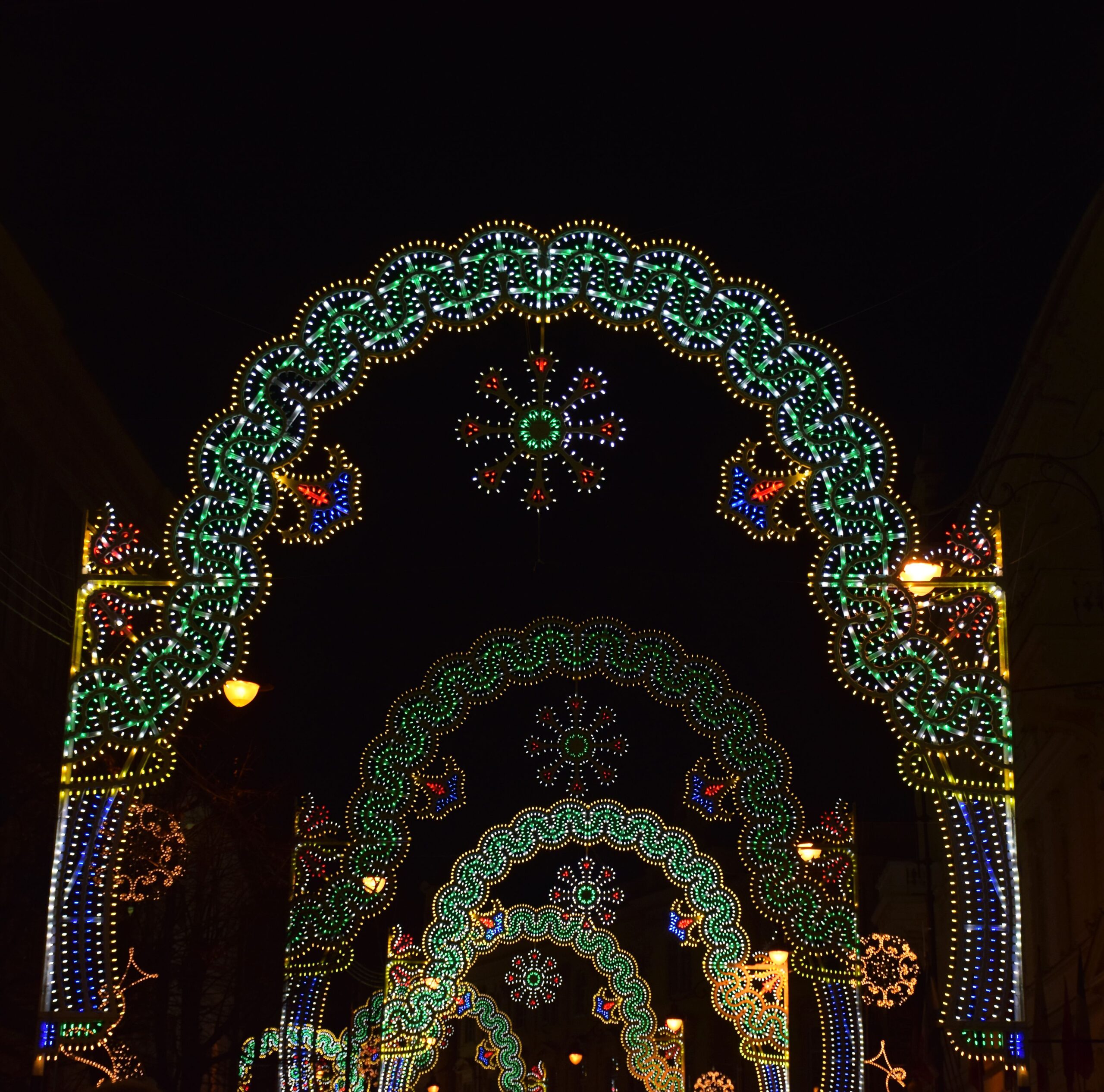 outdoor christmas light display