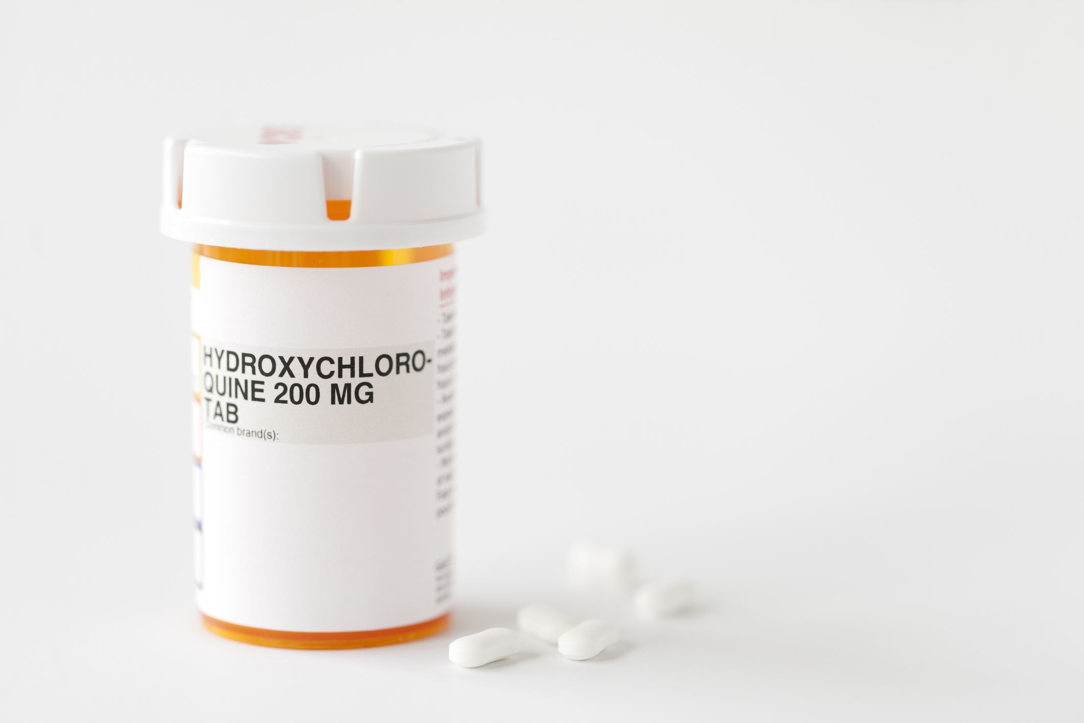 Hydroxychloroquine Medicine Isolated on White