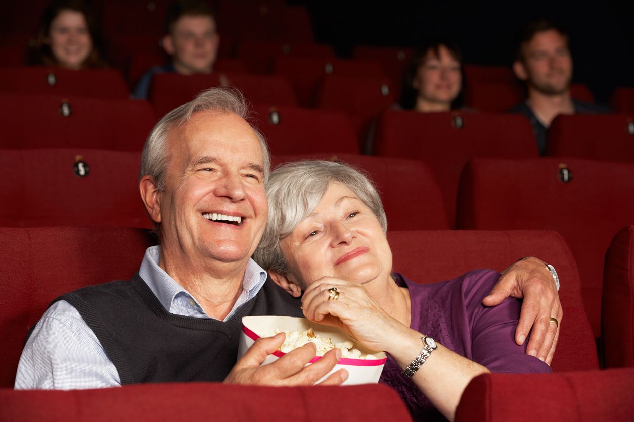 seniors at movie