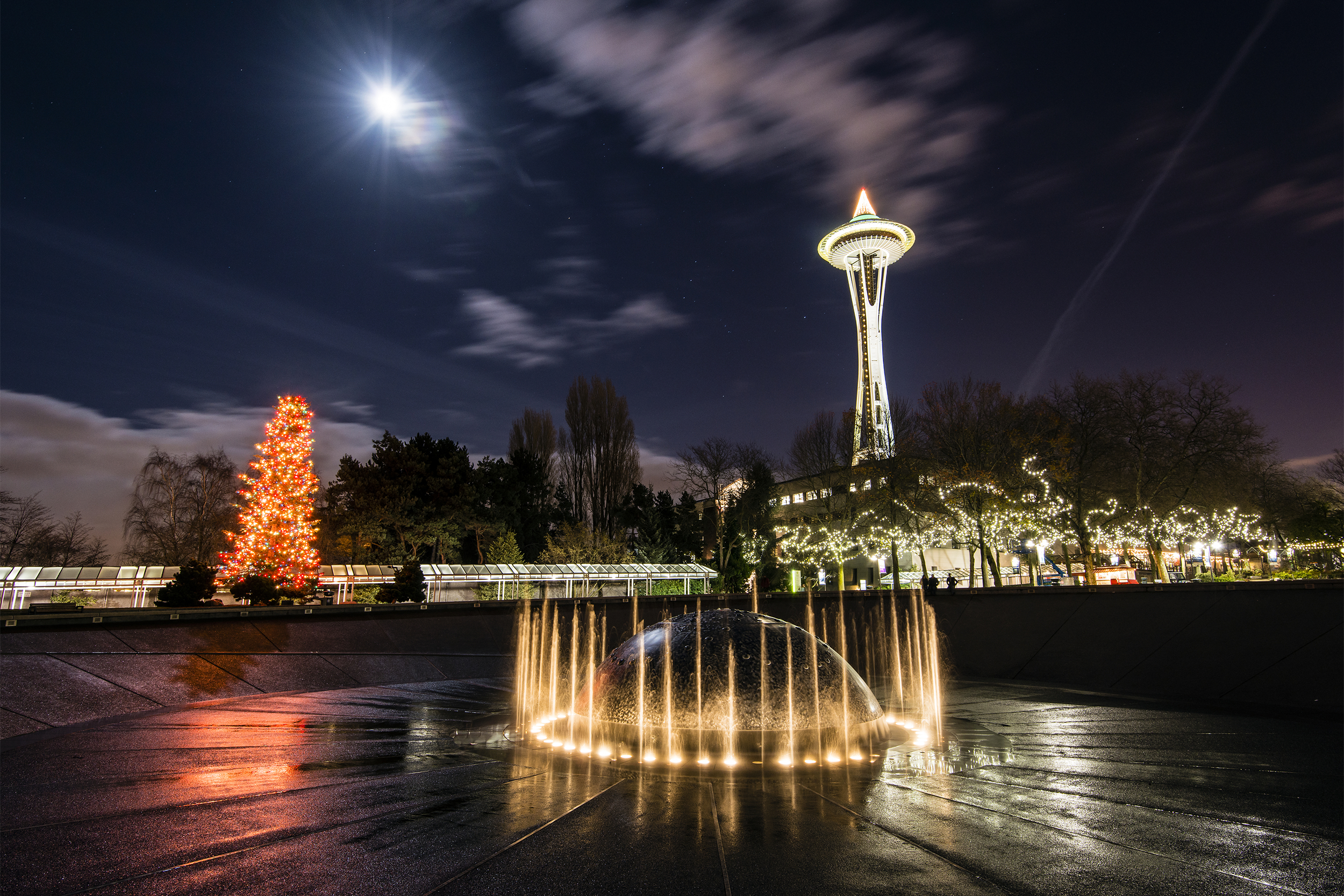 Seattle during Christmas