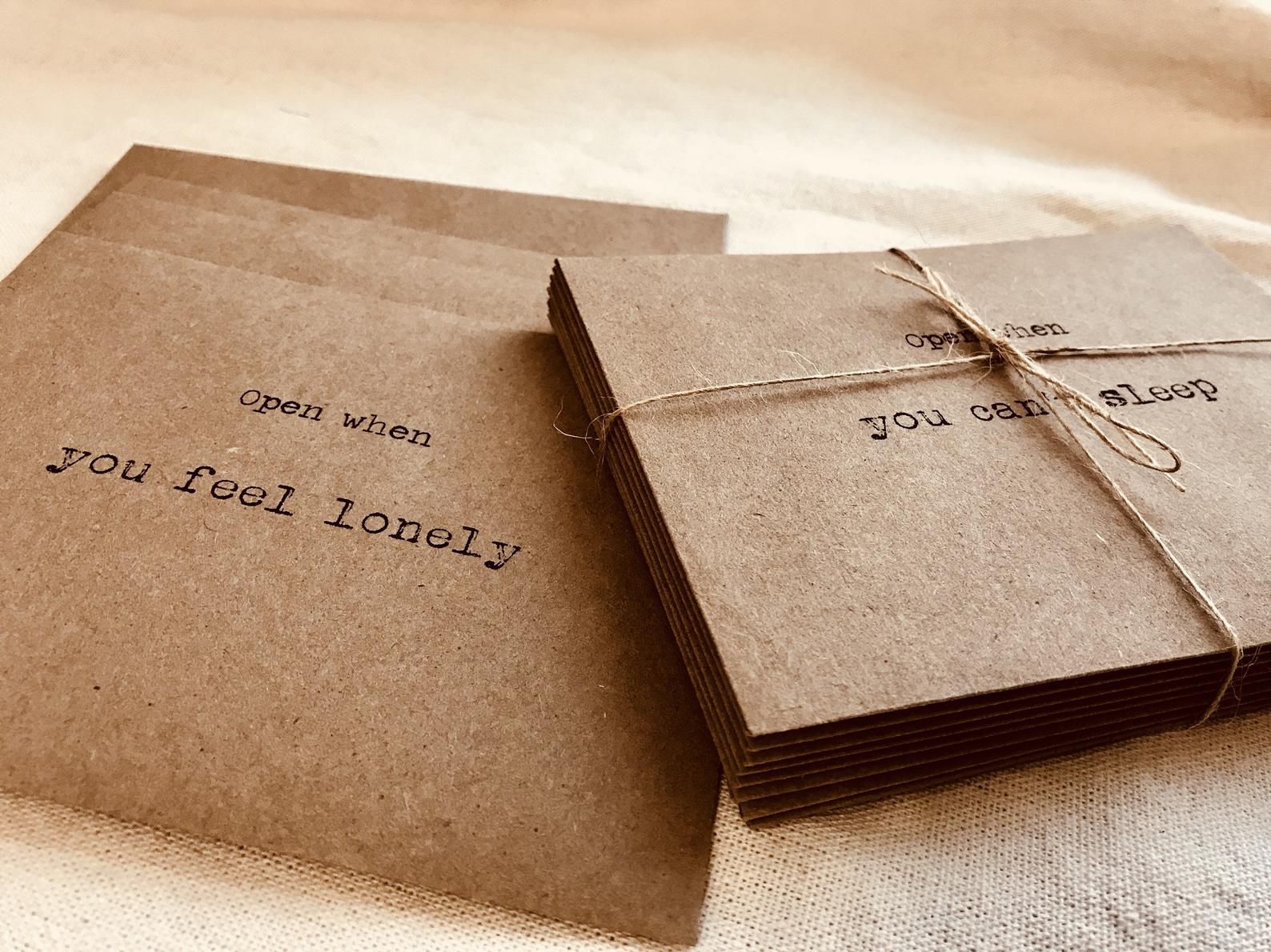 Open When … Cards and Envelopes