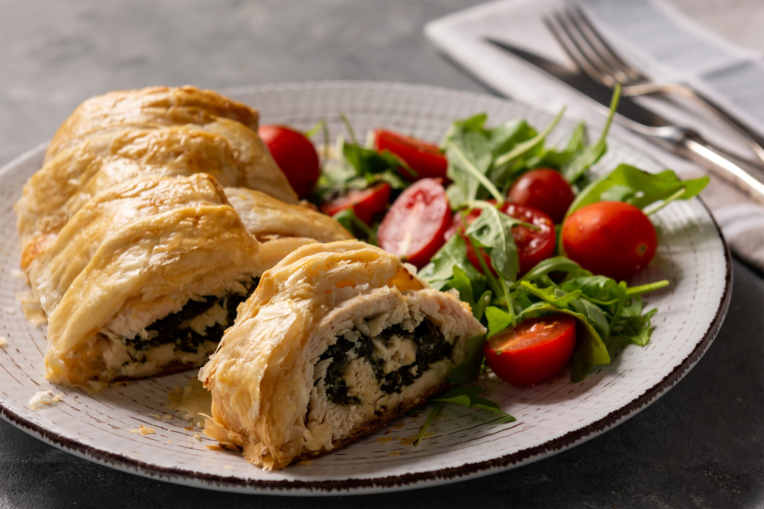 Chicken and Gruyère En Croûte