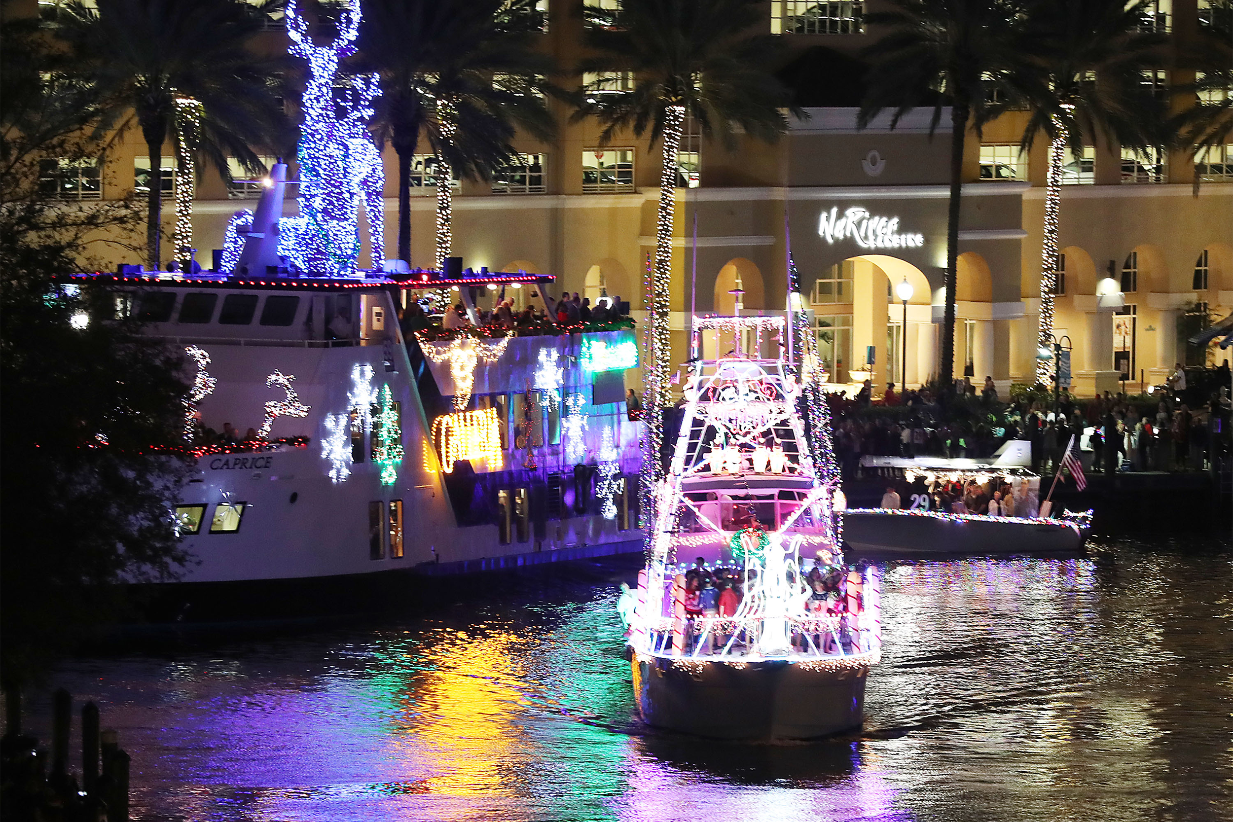 Annual Christmas Parade Of Boats Floats In Fort Lauderdale