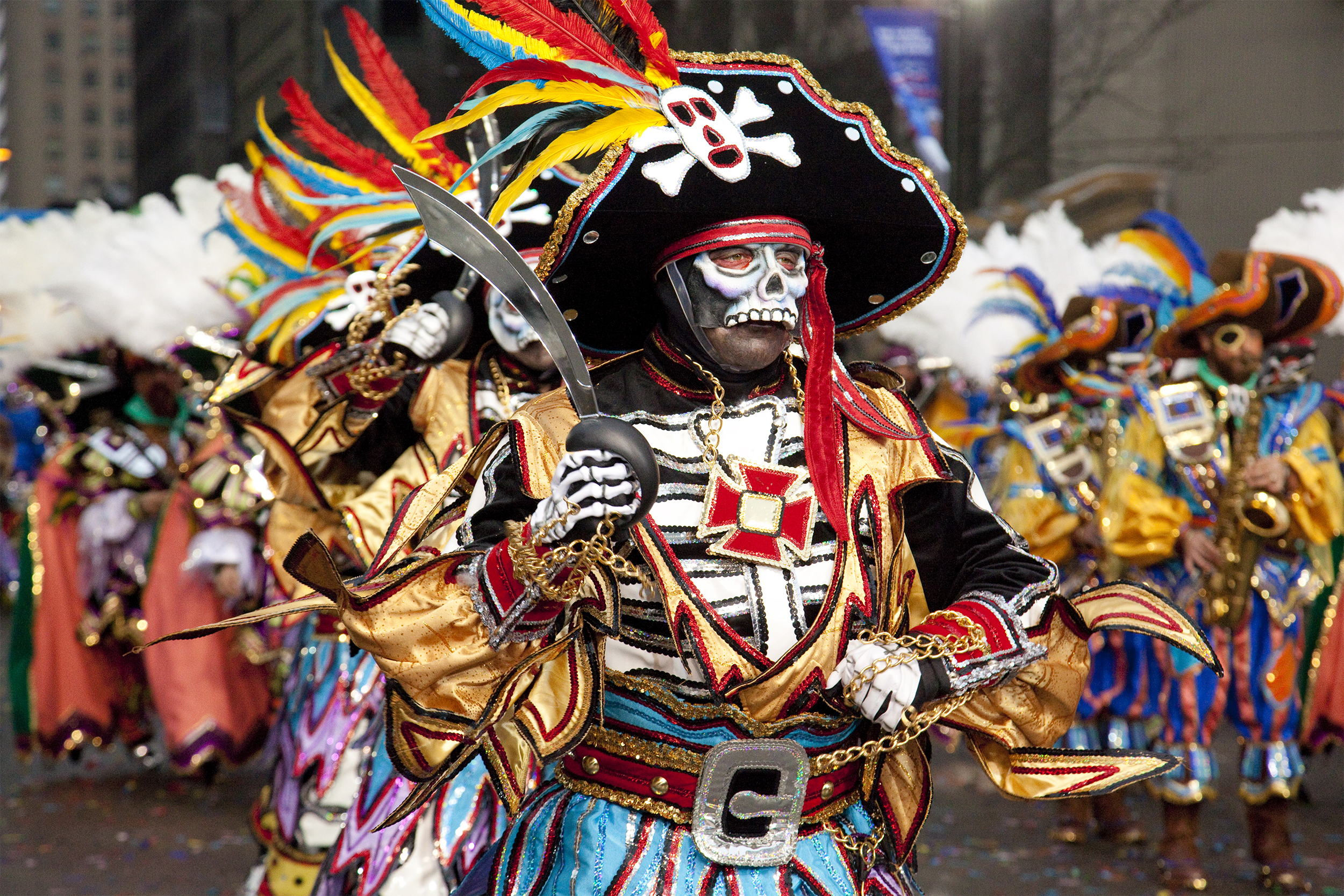 Shipwrecked, Polish American String Band Division, at Mummers Parade on New Year day, Philadelphia,