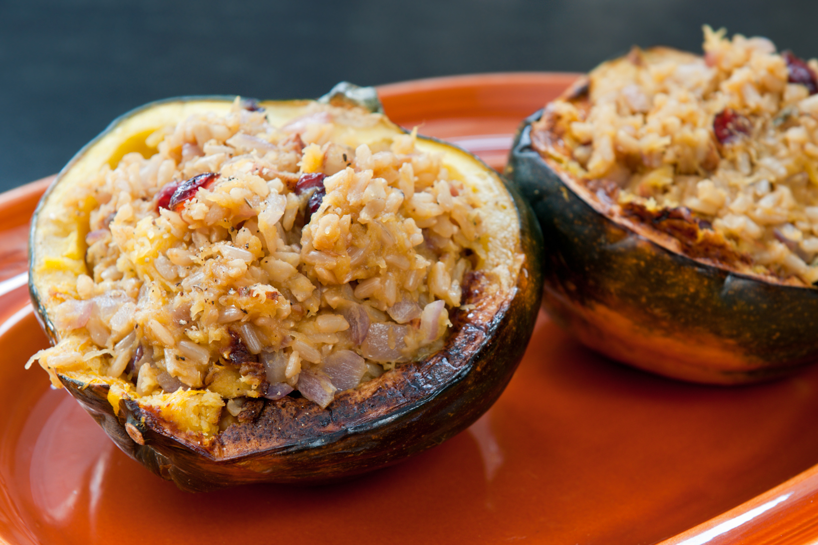 Sausage-Stuffed Acorn Squash