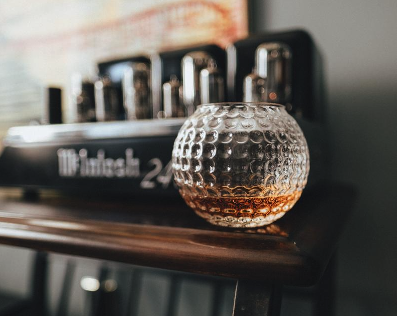 9. Golf ball whiskey glasses