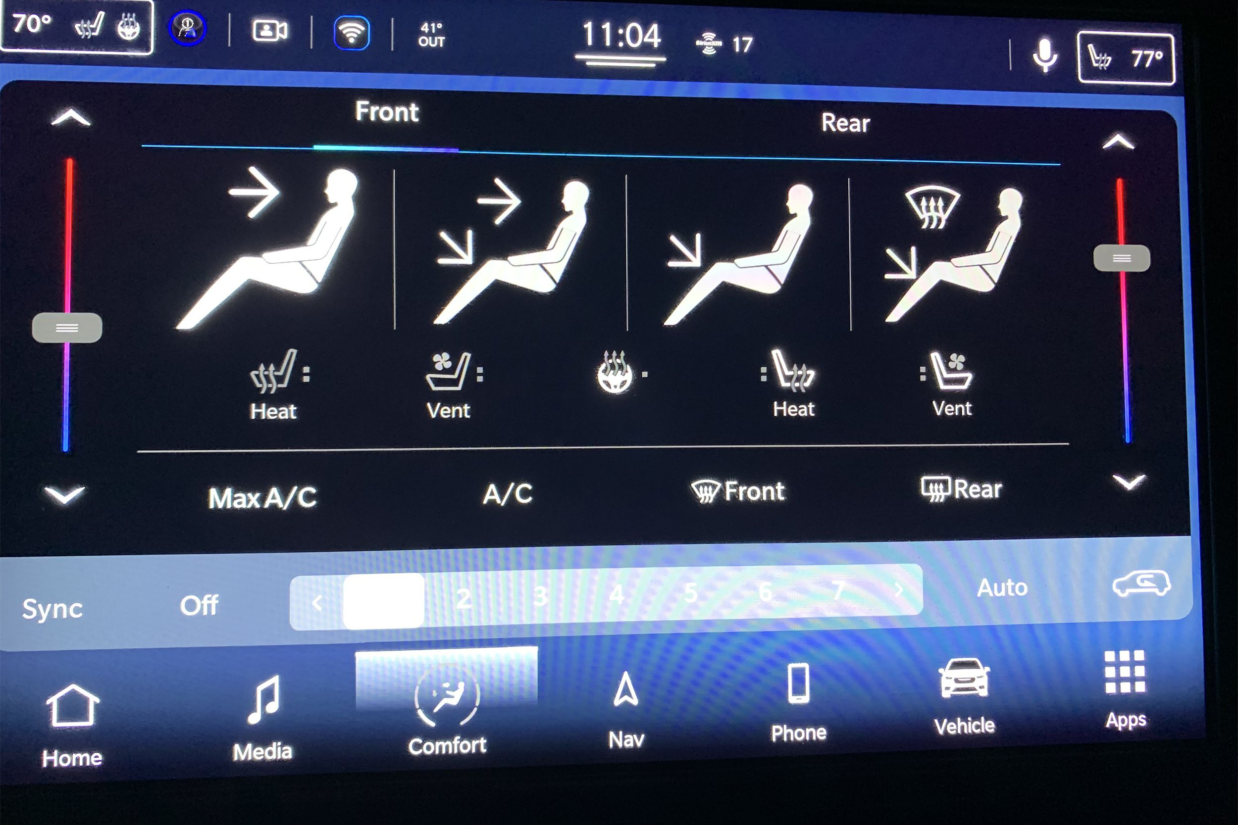 2021 Chrysler Pacifica climate control