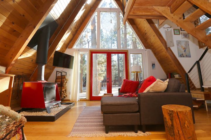 Mid-Century A-Frame Cabin