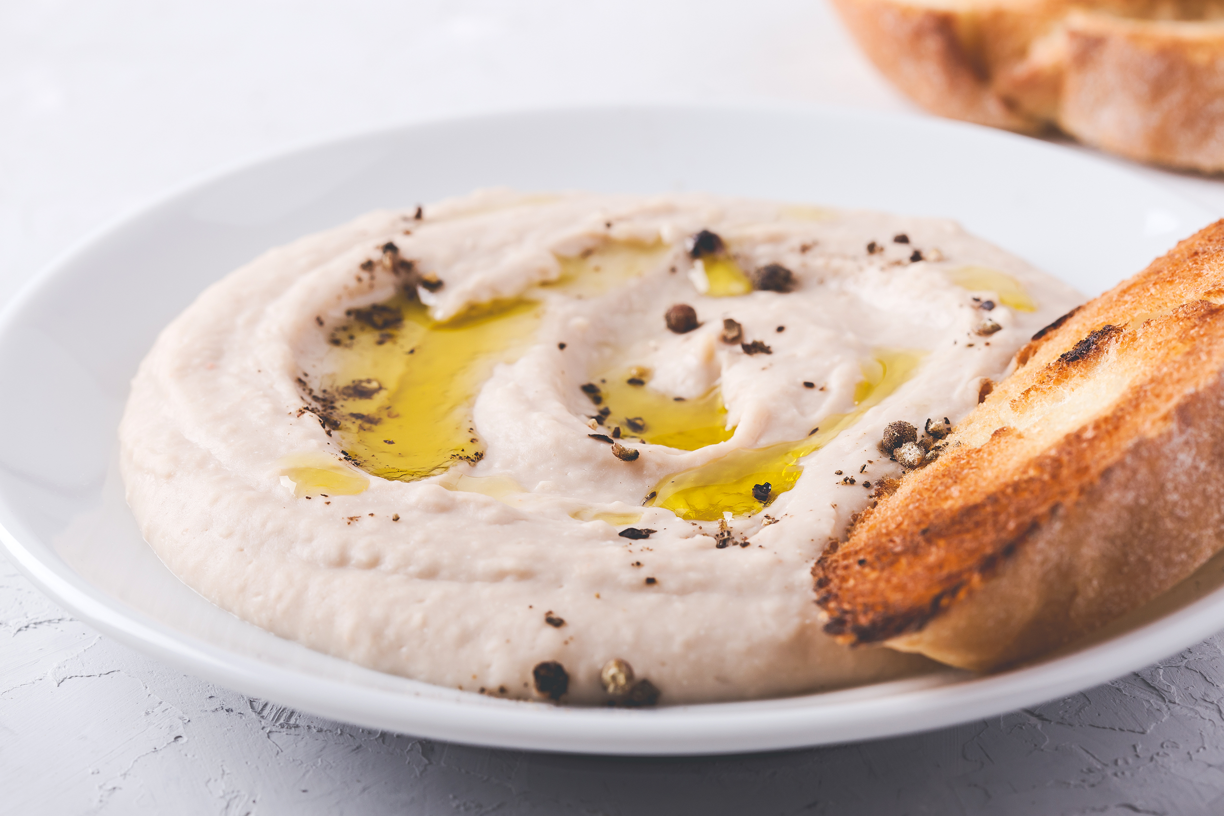 English Muffin and Hummus