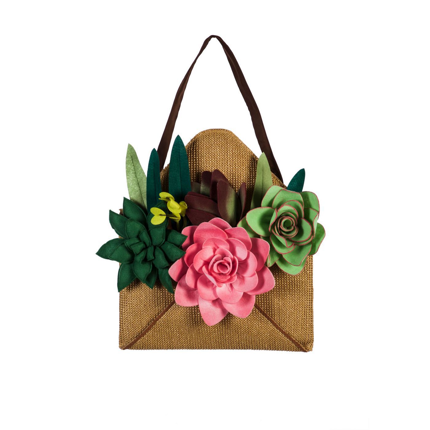 Evergreen Flag Envelope of Succulents Door Decor