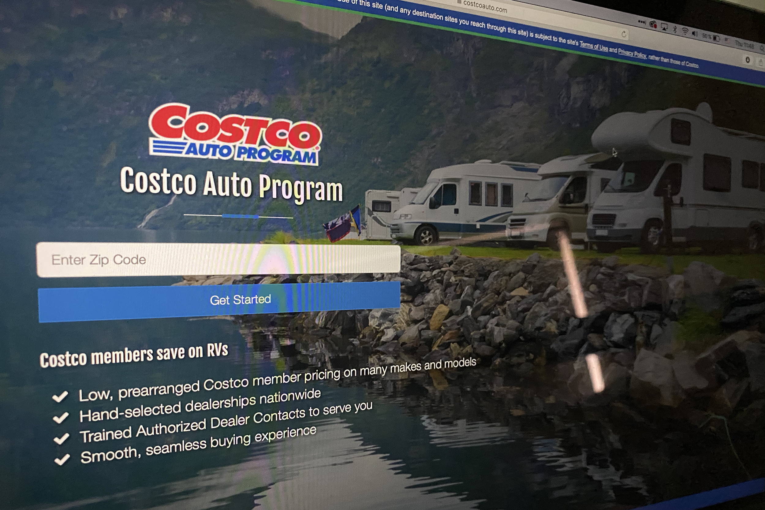Costco Auto Program website