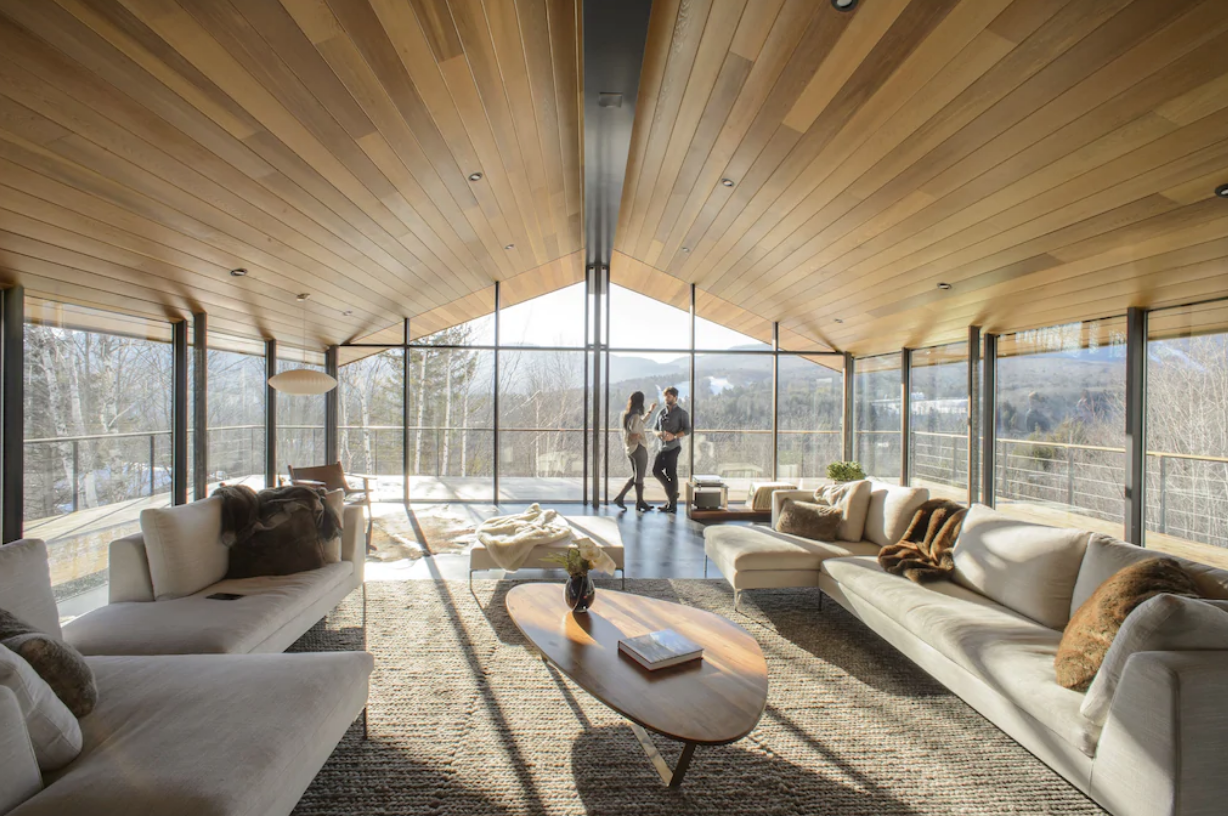 Modern Glass Ski House