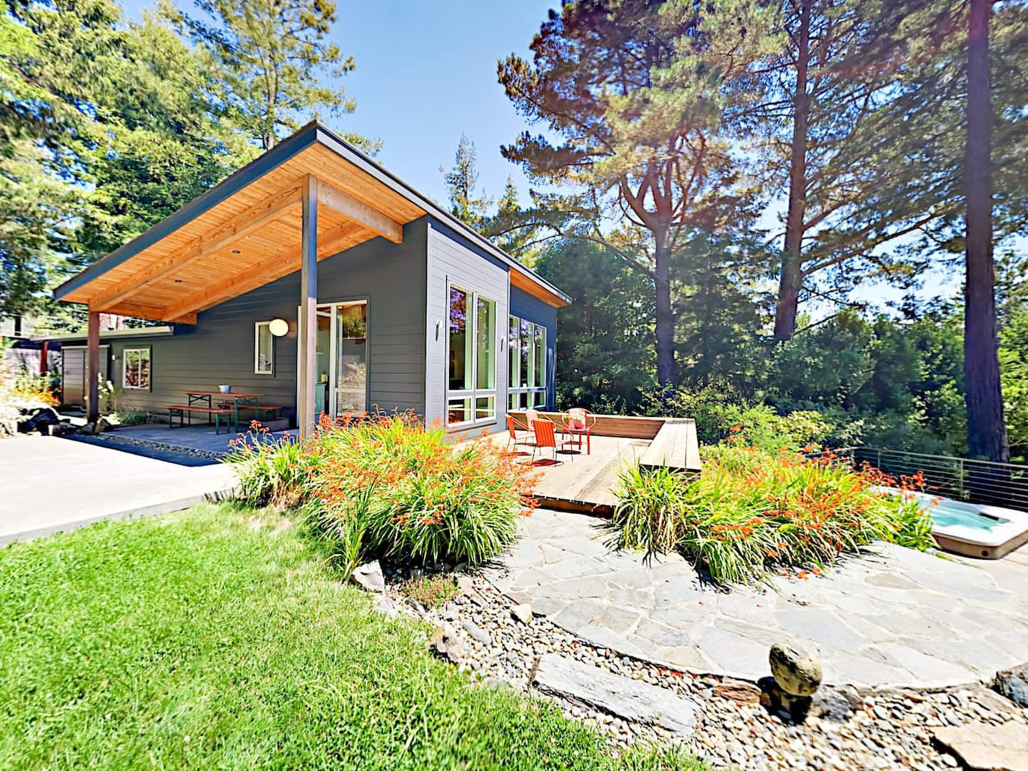 Magic Mid-Century Madrone outside
