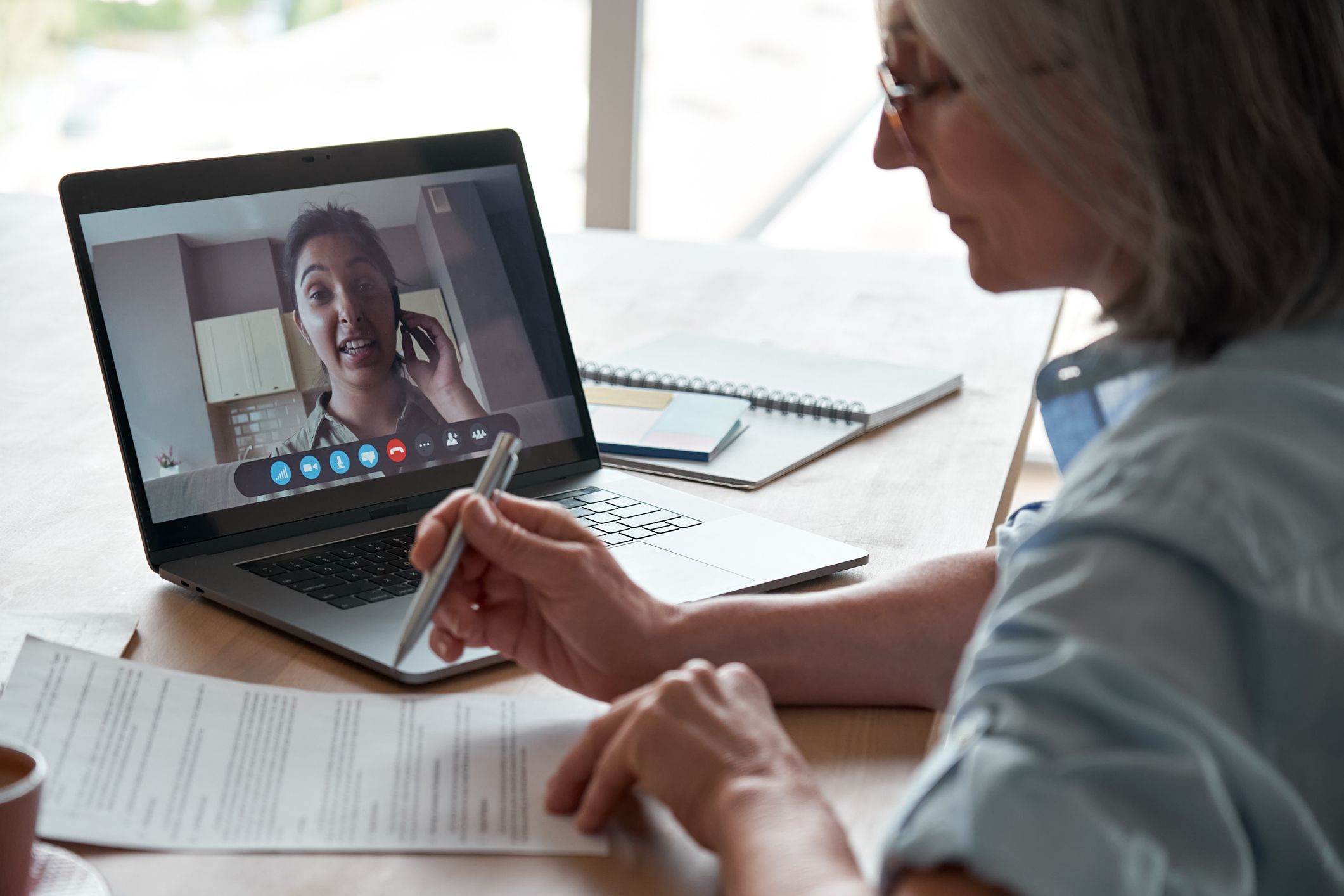 Business video call