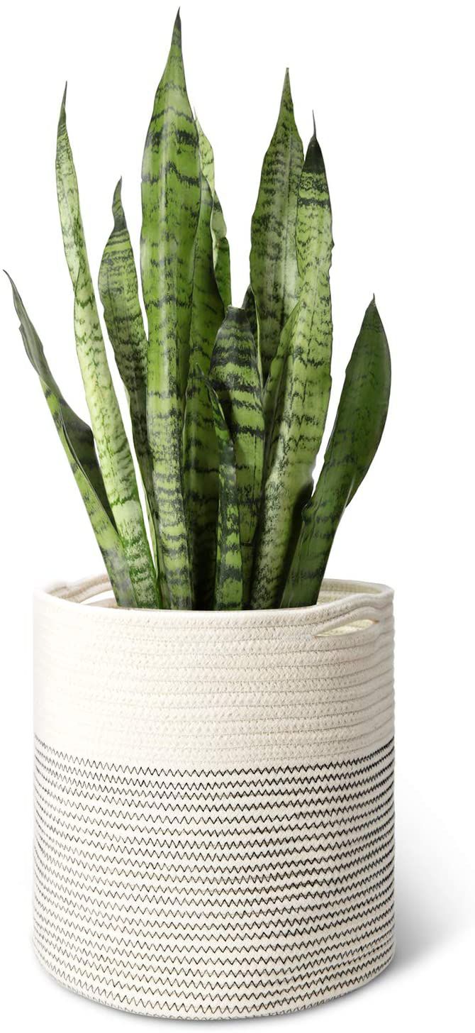Mkono Cotton Rope Plant Basket