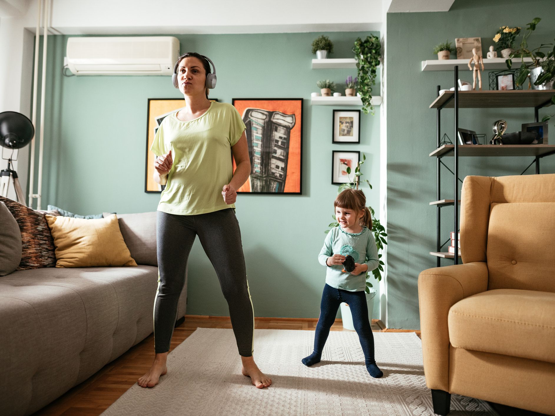 Avoiding gyms and exercising at home during pandemic illness