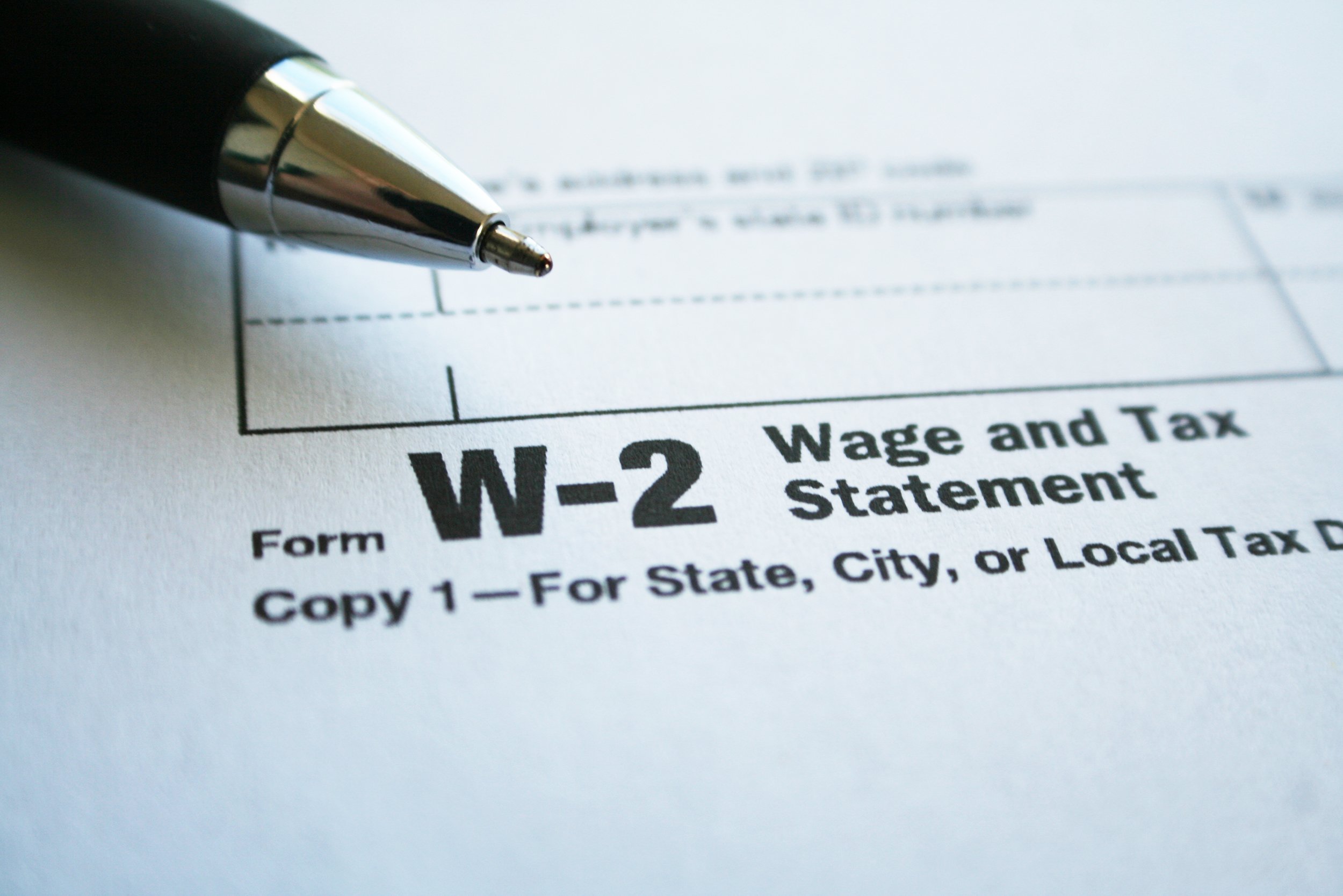 W-2 tax form