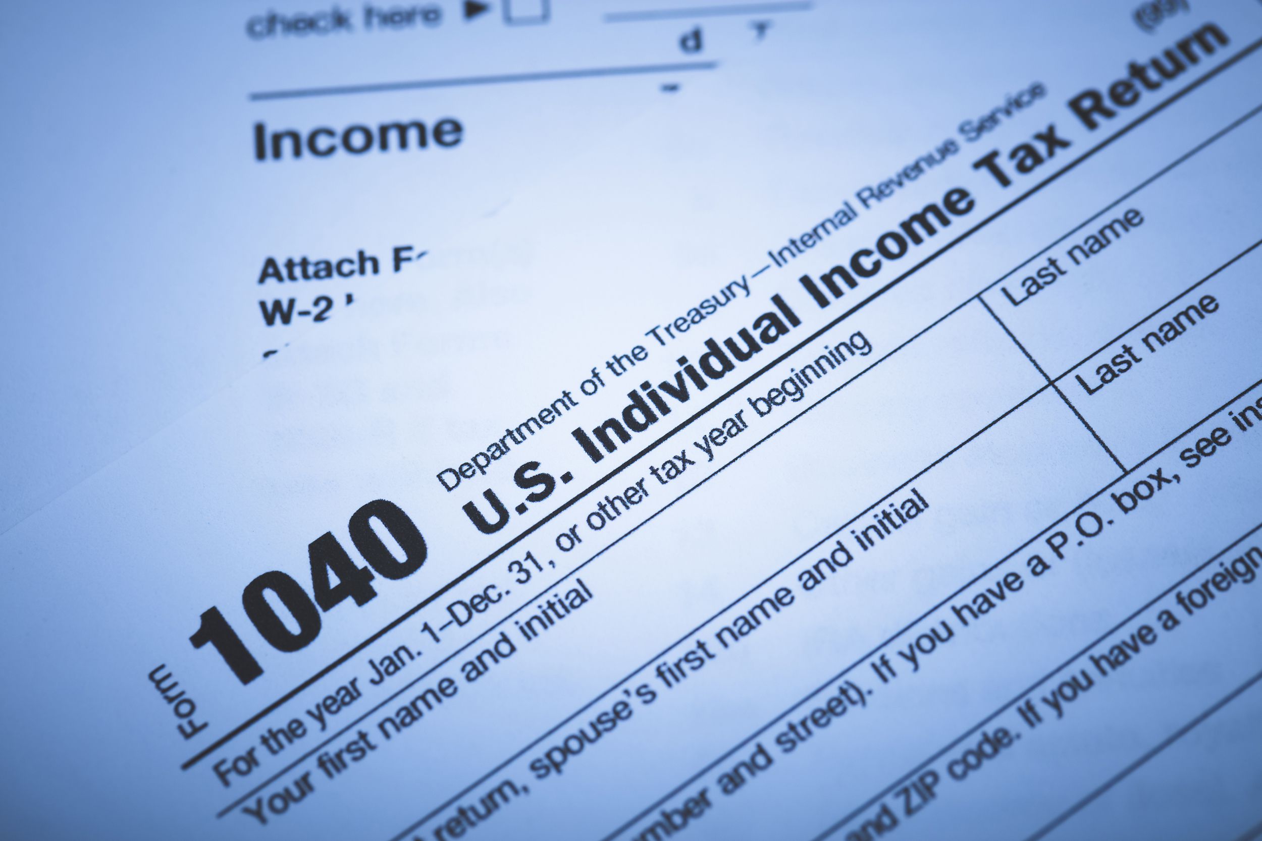 IRS 1040 form