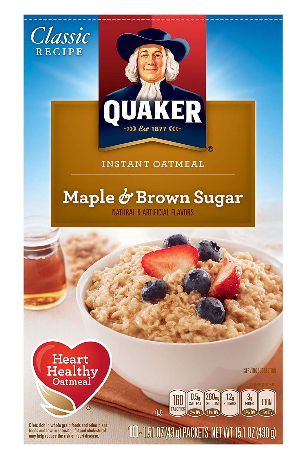 Quaker Instant Oatmeal Maple & Brown Sugar