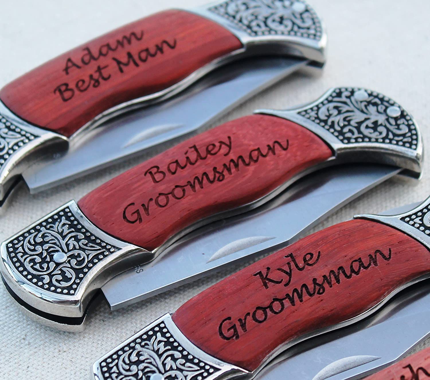 Personalized Folding Pocket Knife with name and details