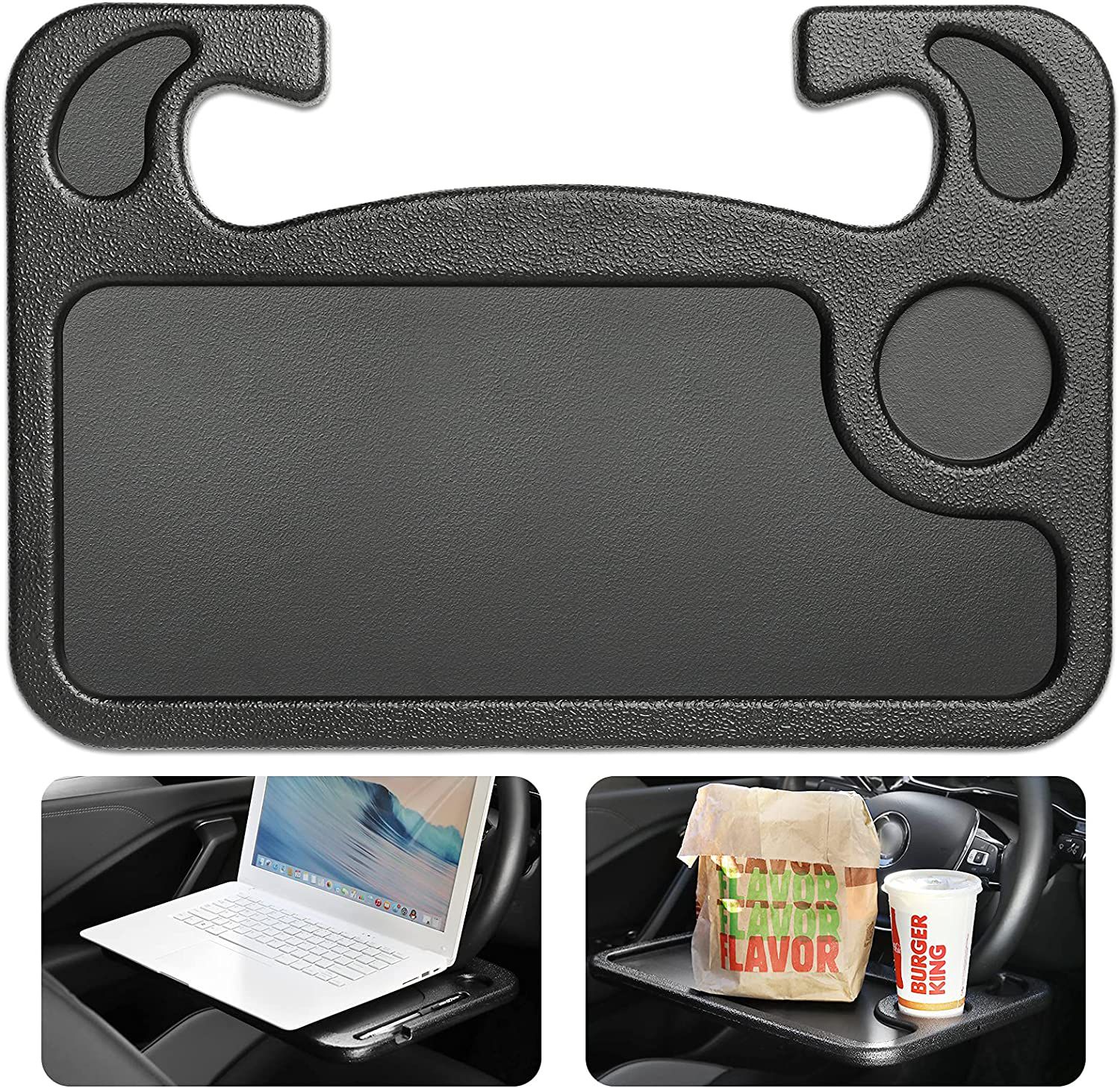 Cutequeen Car Eating Laptop Steering Wheel Desk Black B00M7RERPS