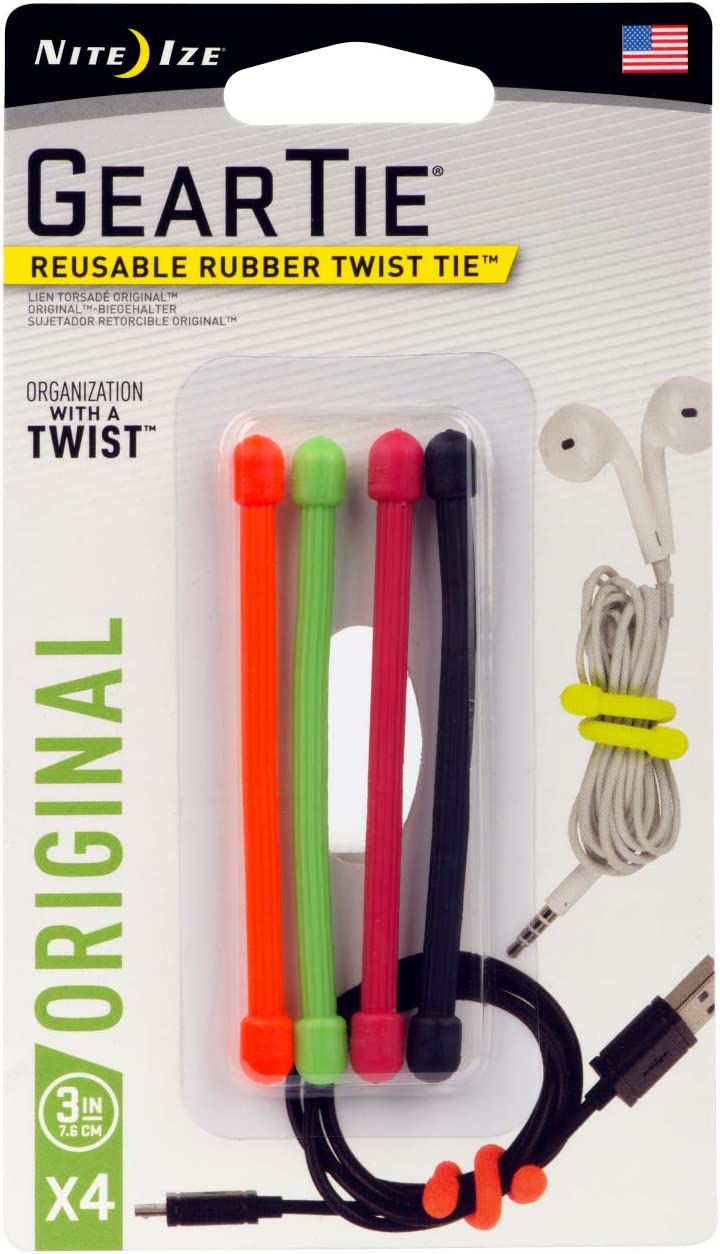 Nite Ize GT3-4PK-A1 Reusable Rubber Twist Tie B004MMEHKG