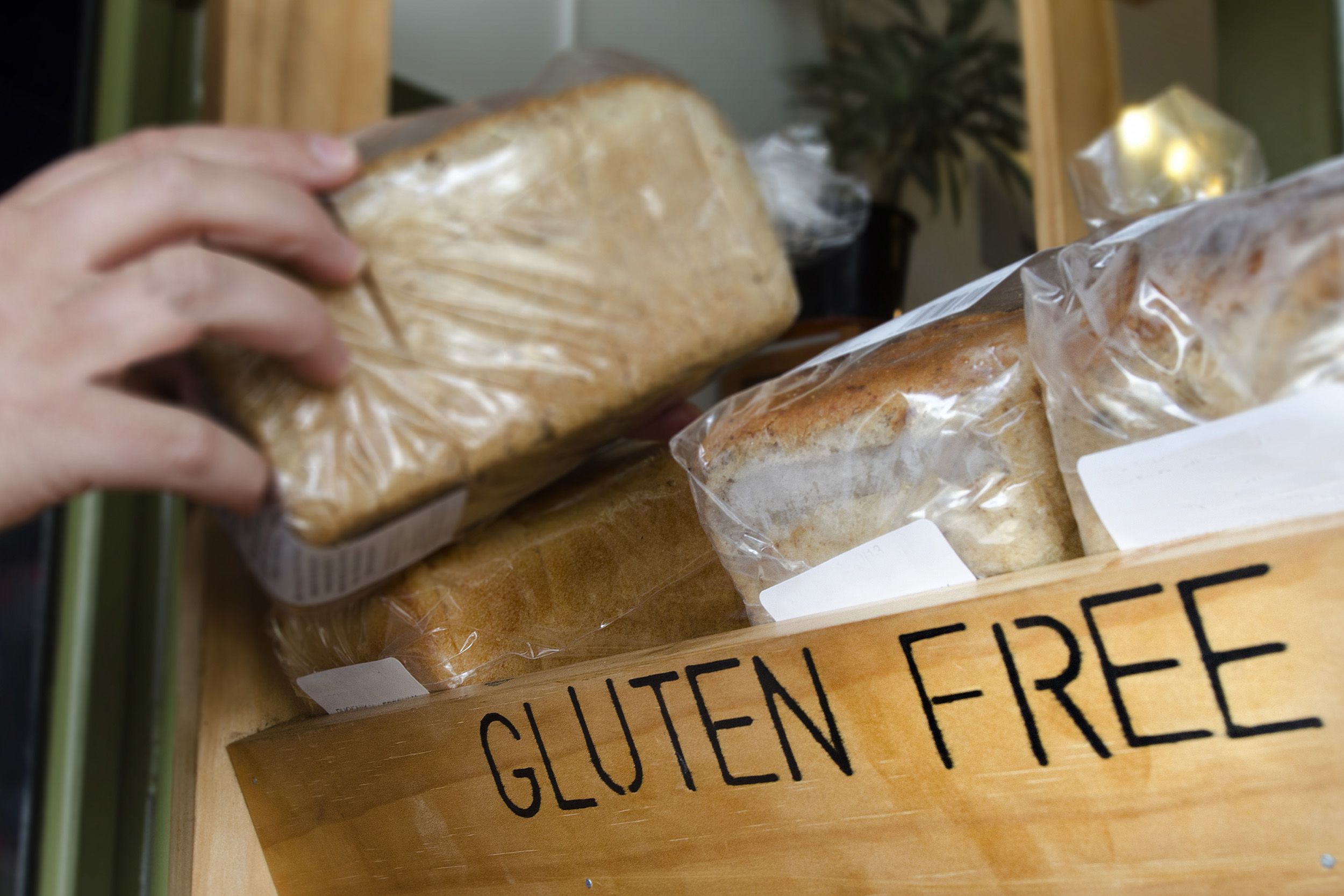 gluten-free bread section