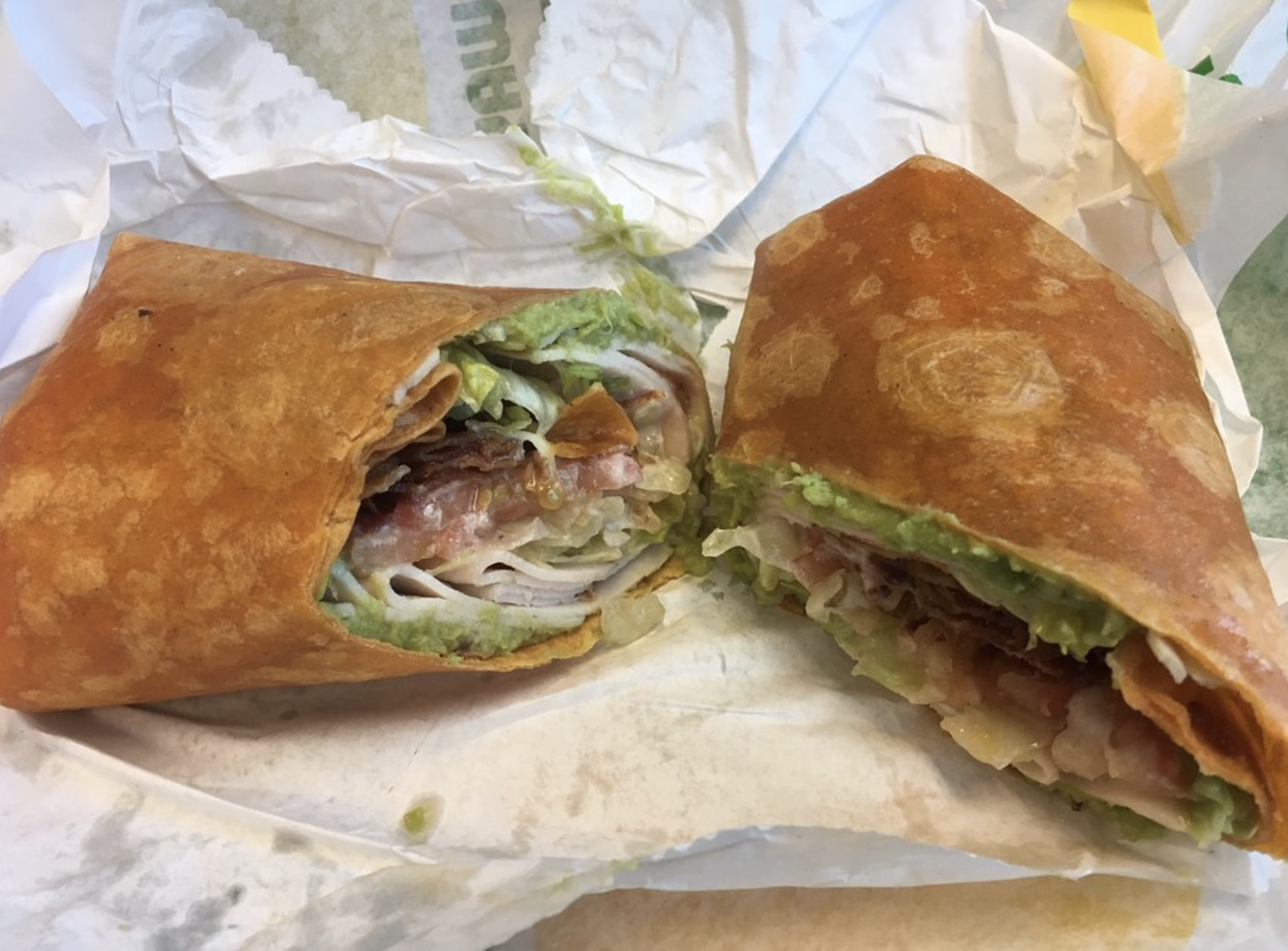 Subway Footlong Turkey and Bacon Guacamole