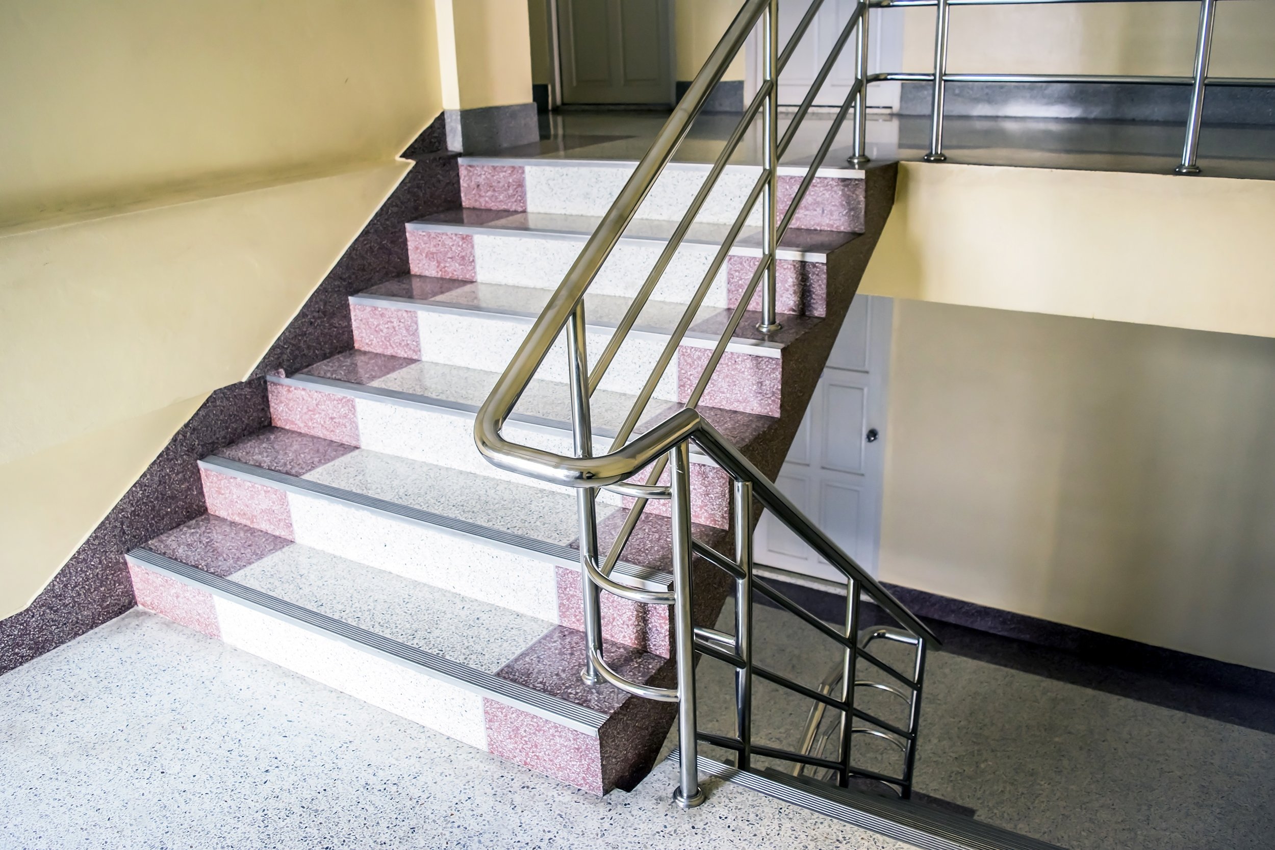 apartment Stair with aluminum handle