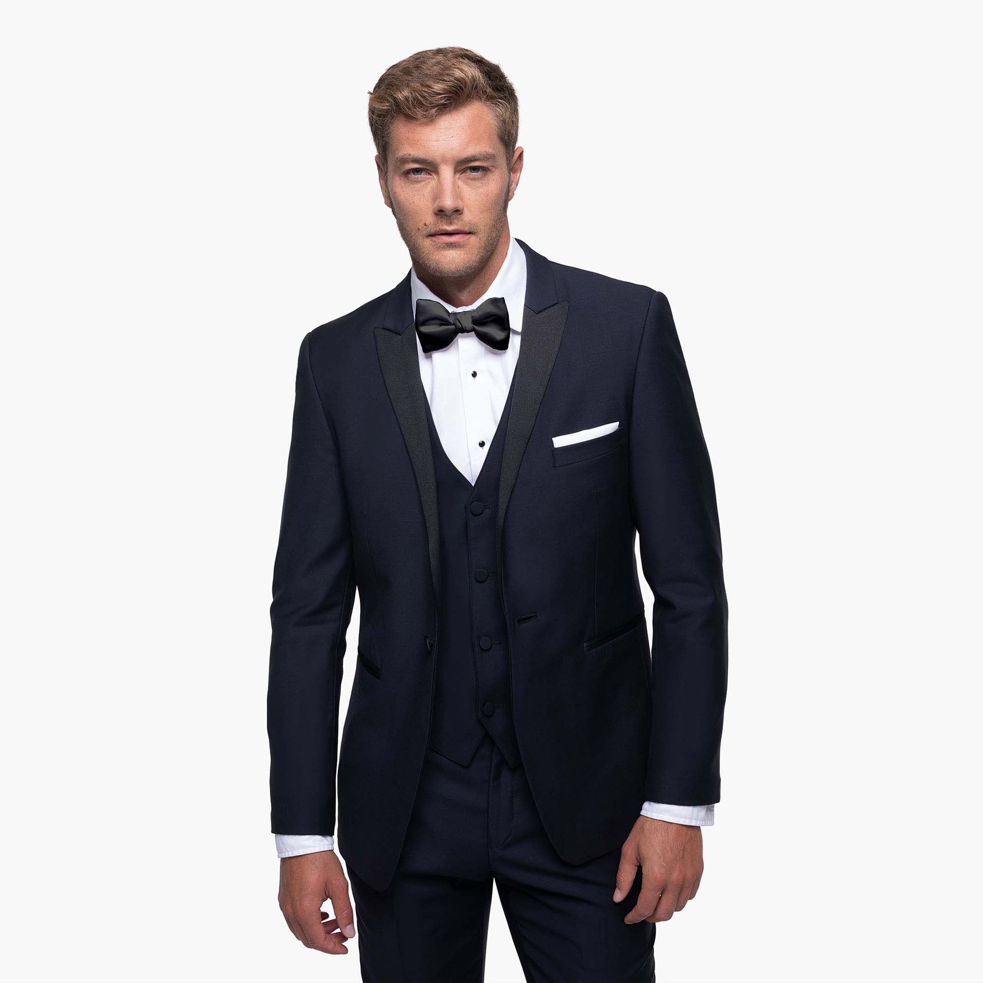 Midnight Blue Peak Lapel Tuxedo