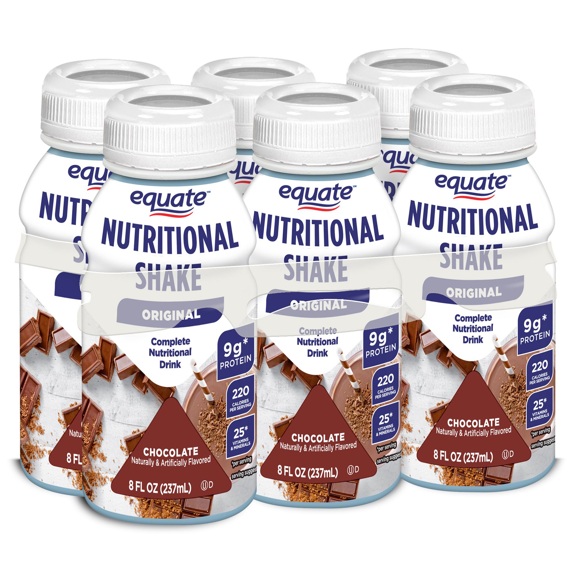 Equate Nutritional Shakes, 6 ct.