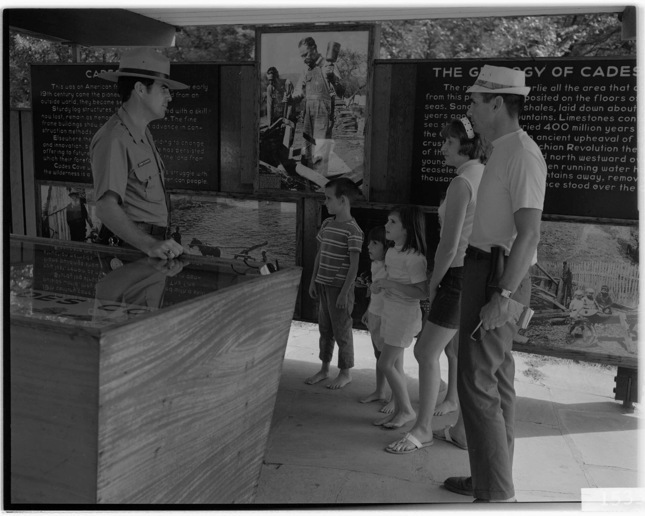 Cades Cove Orientation Station; Naturalist on duty, Terry Chilcoat