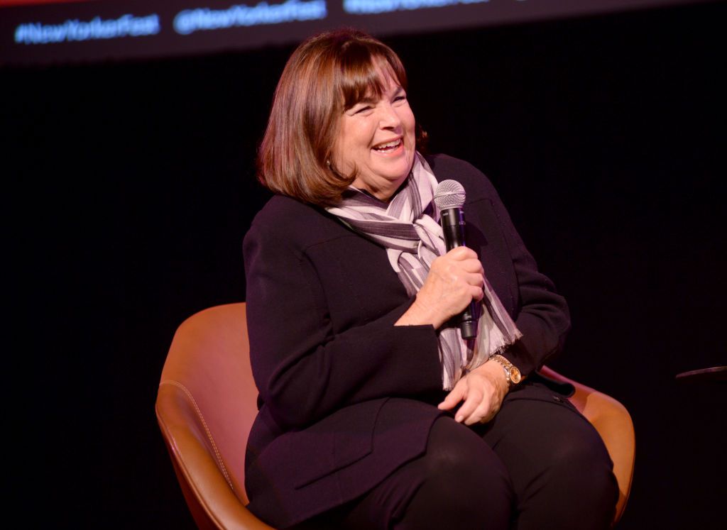 Ina Garten speaks onstage during a talk with Helen Rosner at the 2019 New Yorker Festival