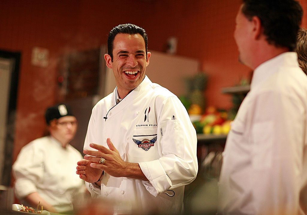 World-renown chef Stephan Pyles laughs sharing his culinary skills at the Stephan Pyles Restaurant